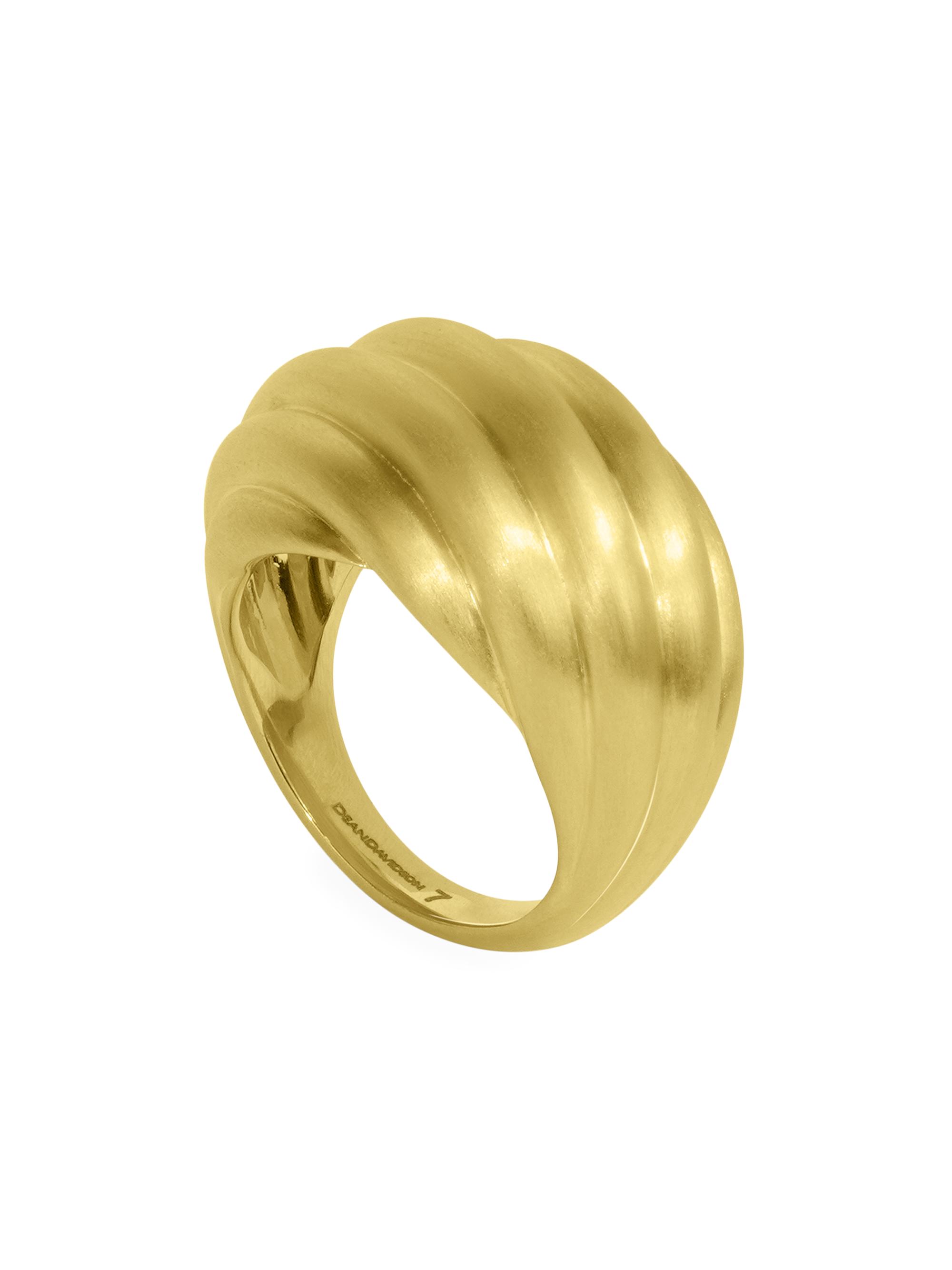 Dean Davidson Women's Forme Brushed 22K Yellow Gold Statement Ring - Gold