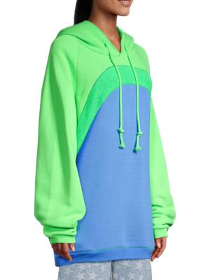 Kid Girl Rainbow Embroidered Waffle Pullover Sweatshirt