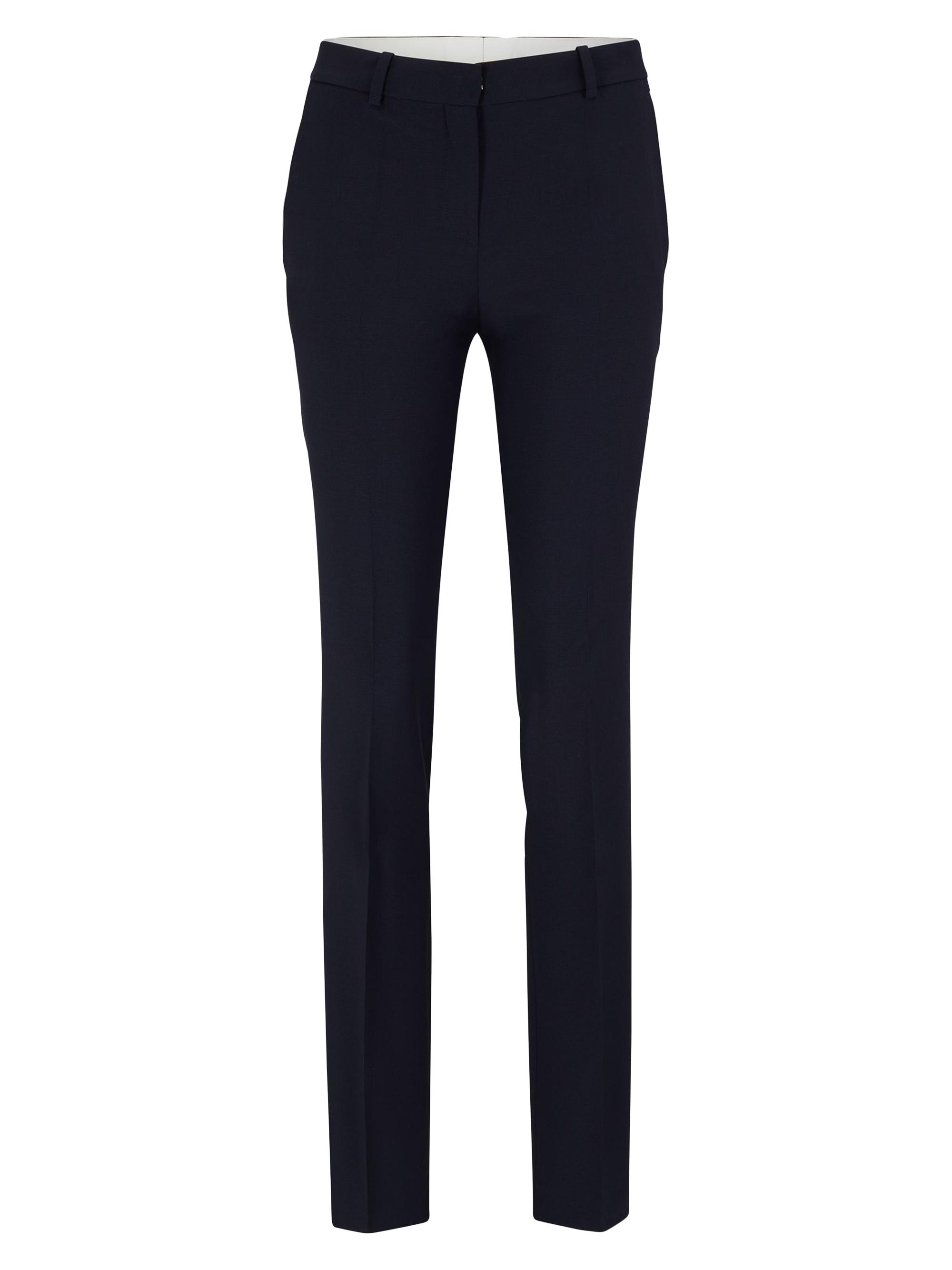 BOSS Women's Regular-Fit Trousers in Wool - Black