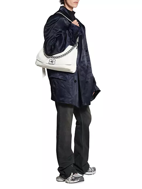Balenciaga Large BB Soft Flap Leather Shoulder Bag - Farfetch