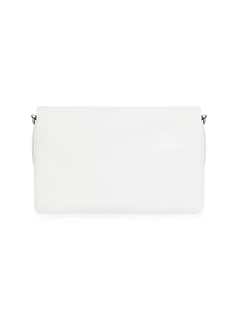 Balenciaga large BB Soft Flap leather shoulder bag, White