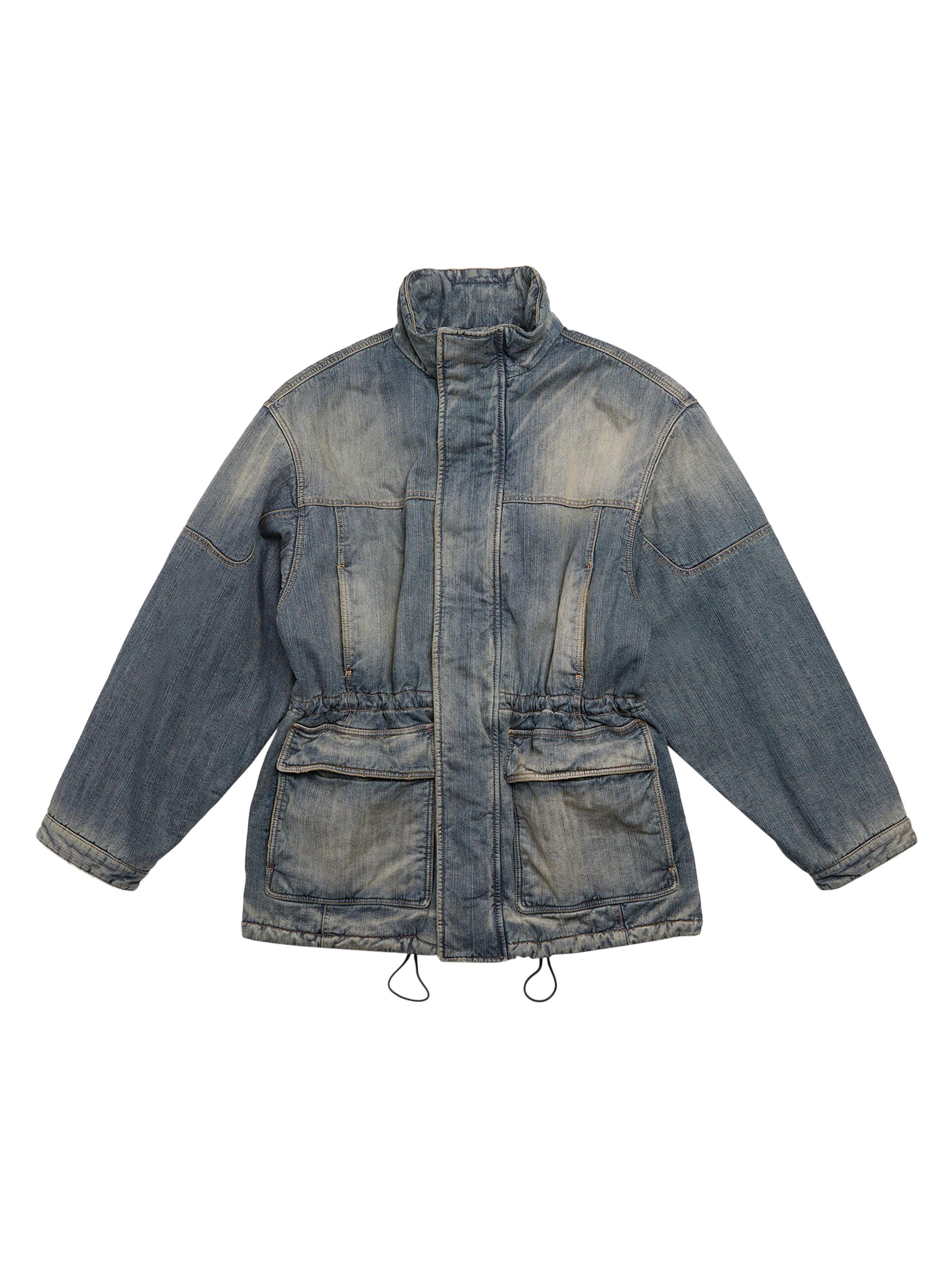 Balenciaga Men's Parka - Light Blue