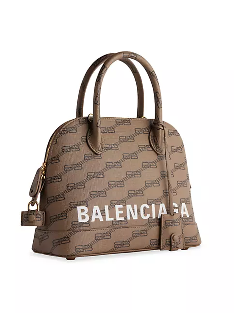 Balenciaga BB monogram large shopping bag shoulder bag beige