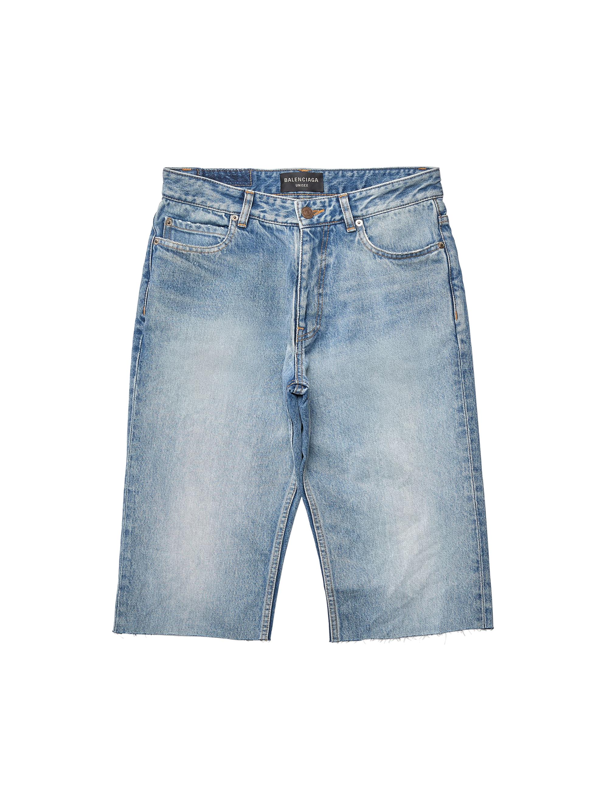 Balenciaga Men's Slim Shorts - Blue