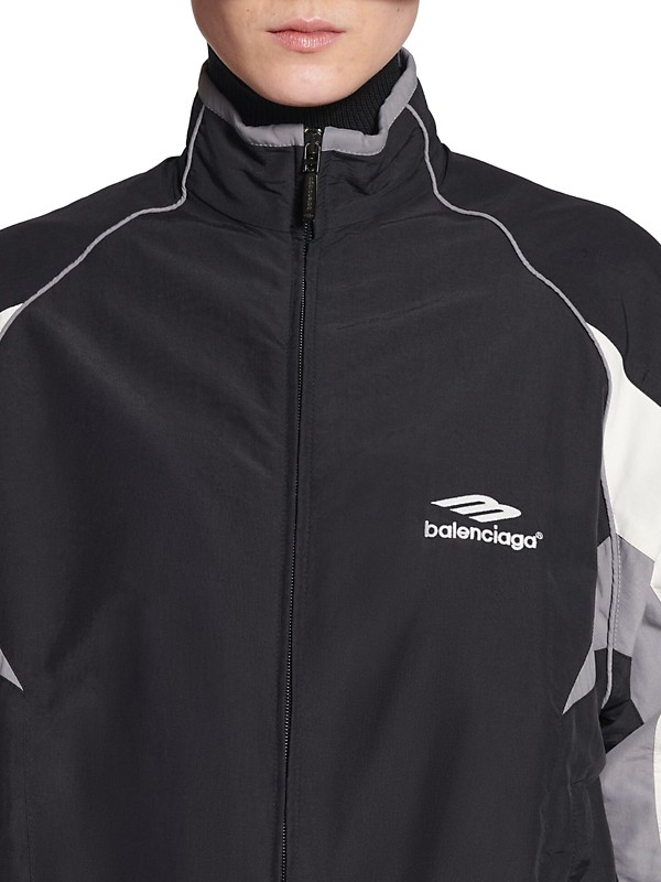 Shop Balenciaga 3B Sports Icon Regular Tracksuit Jacket Shop Balenciaga 3B Sports Icon Regular Tracksuit Jacket