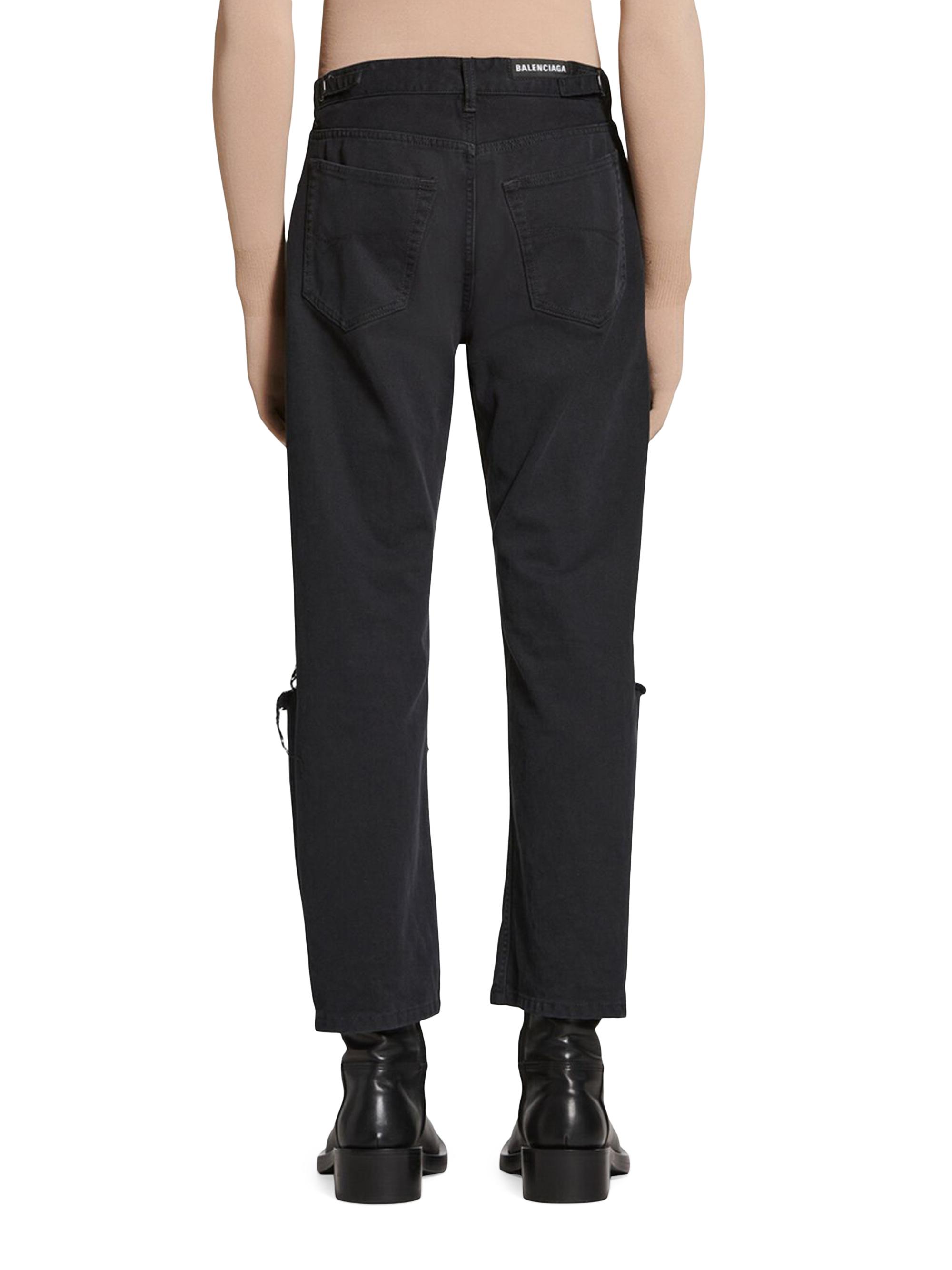 Balenciaga Loose Fit Buckle Jeans | Saks Fifth Avenue