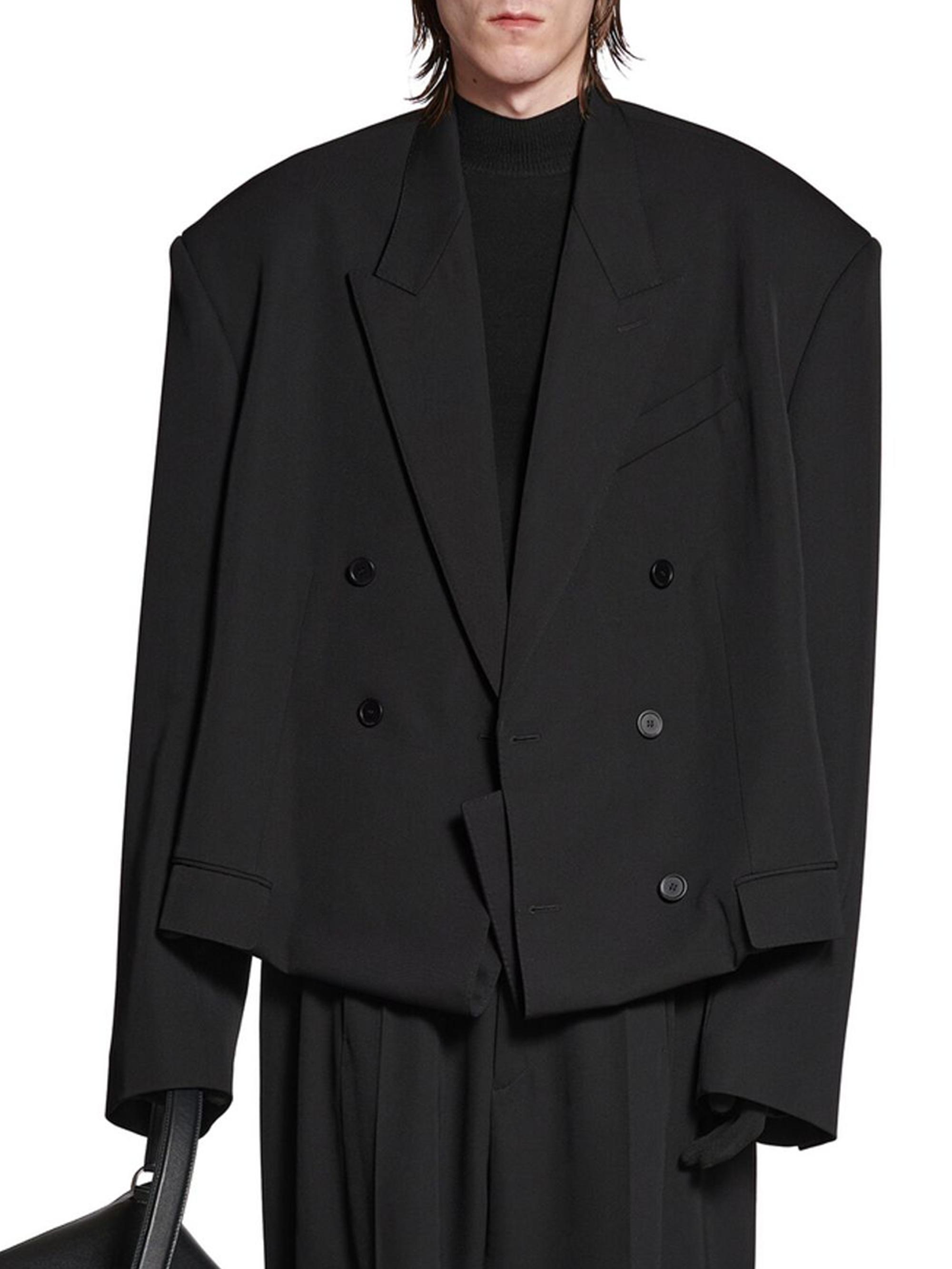 ジャケット・アウター Balenciaga faked lapel tailored jacket Balenciaga Folded Tailored Jacket | Saks Fifth Avenue
