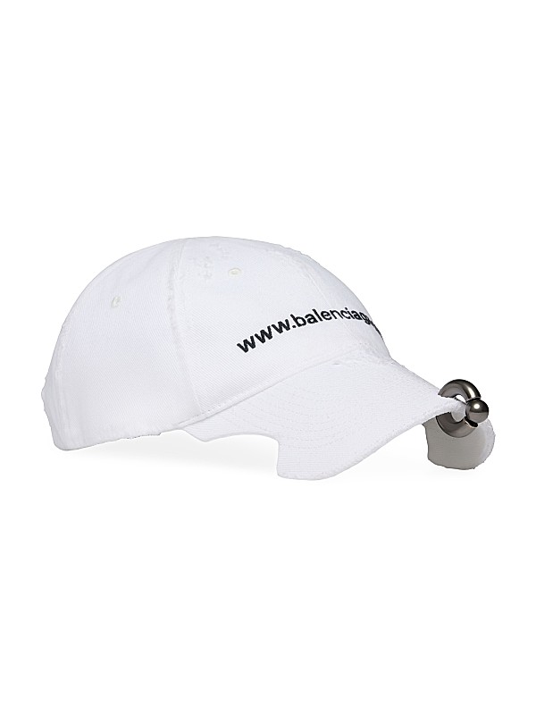 Shop Balenciaga Front Piercing Baseball Cap | Saks Fifth Avenue Shop Balenciaga Front Piercing Baseball Cap | Saks Fifth Avenue