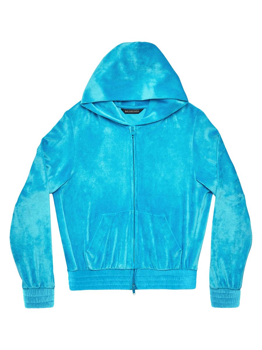 Shop Balenciaga Bb Paris Strass Zip-Up Fitted Hoodie | Saks Shop Balenciaga Bb Paris Strass Zip-Up Fitted Hoodie | Saks