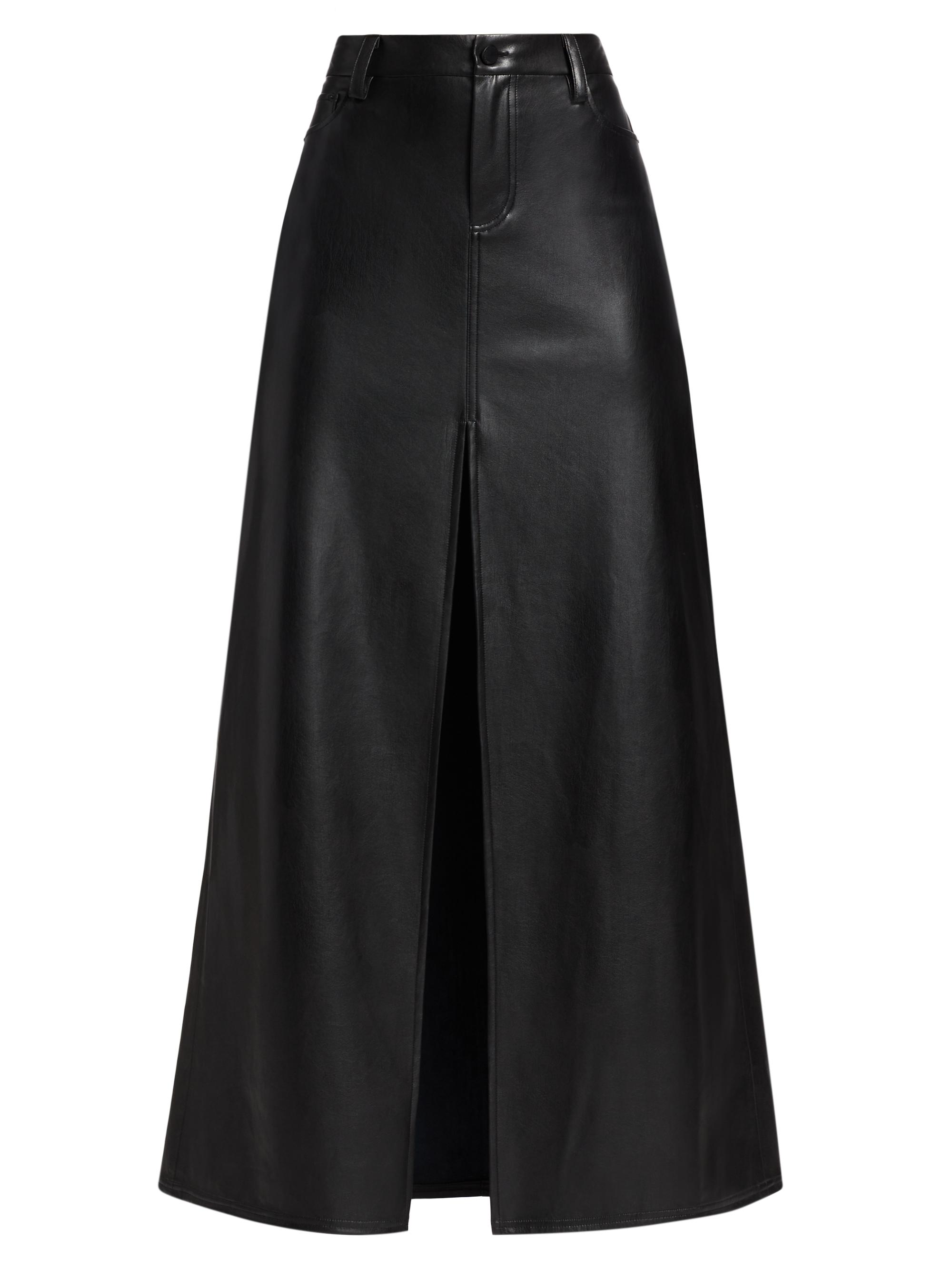Alice + Olivia Women's Rye Vegan Leather Maxi Skirt - Black