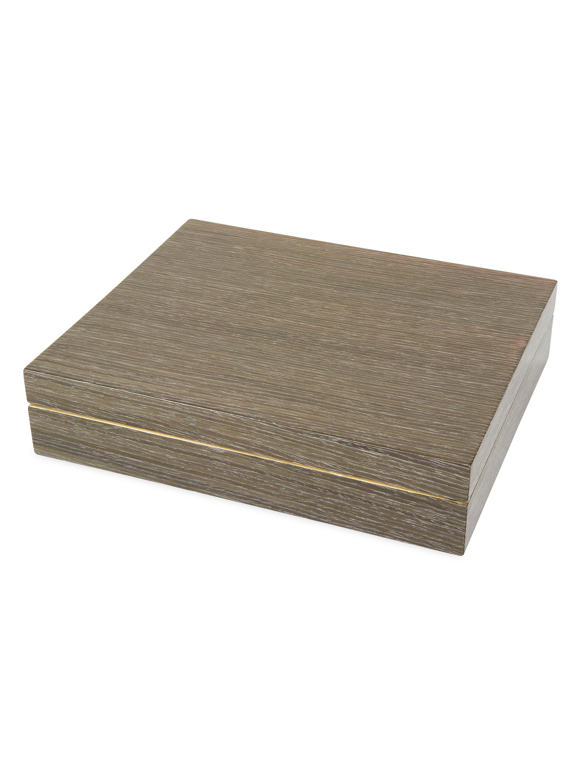 Tizo Wood Cufflink Box - Gray