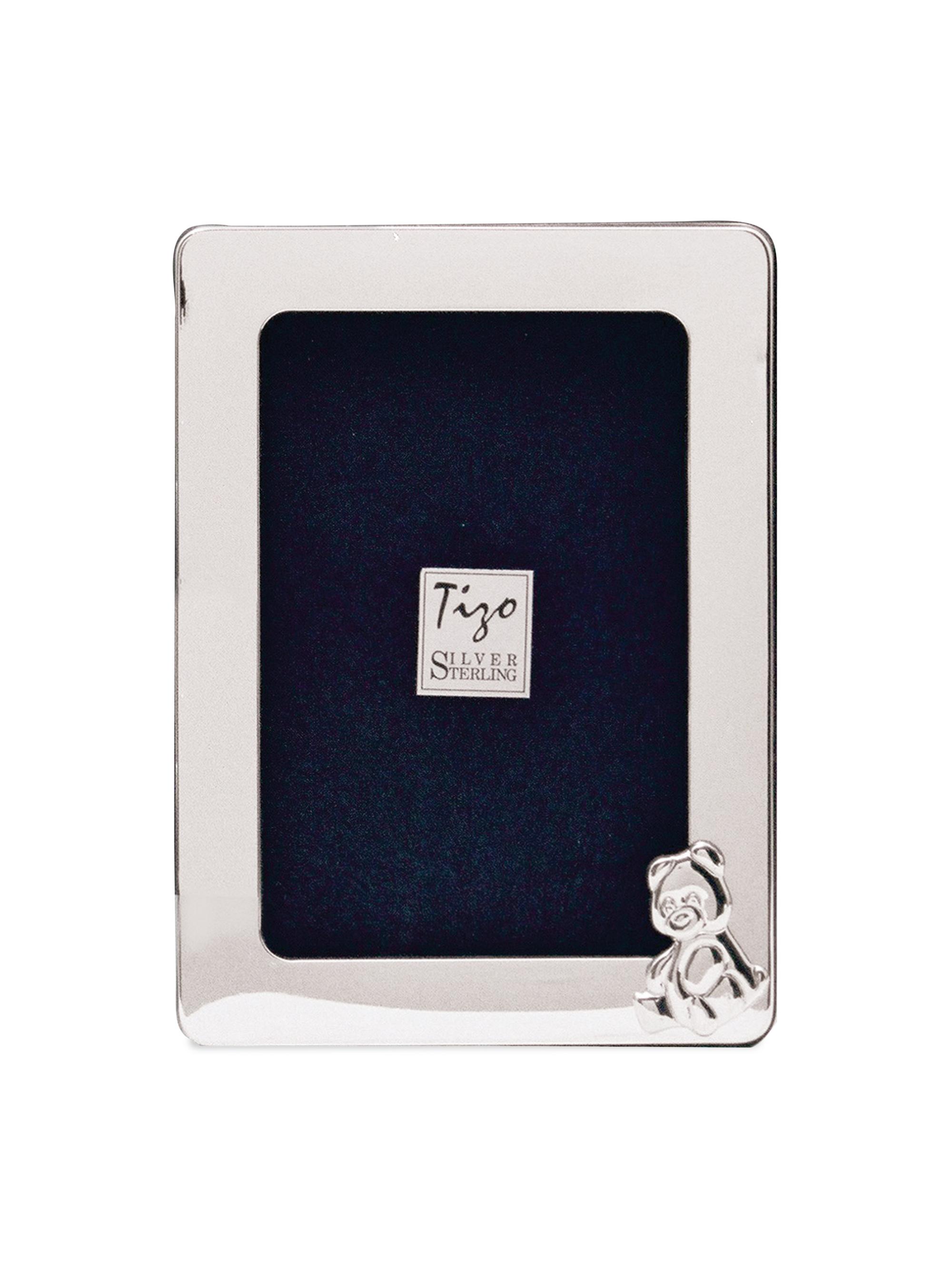 Tizo Sterling Silver Teddy Bear Baby Frame | Saks Fifth Avenue