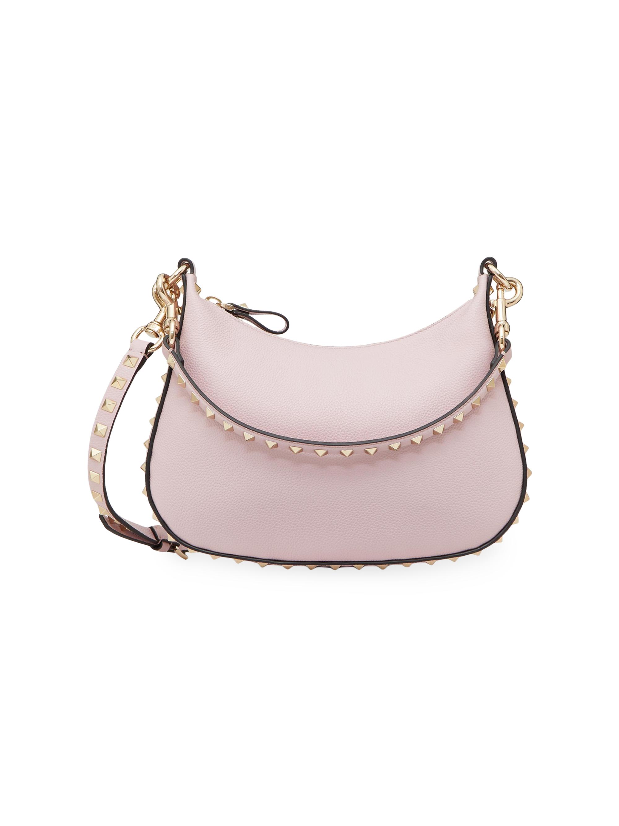 Valentino Garavani Women's  Rockstud Hobo Bag In Grainy Calfskin -