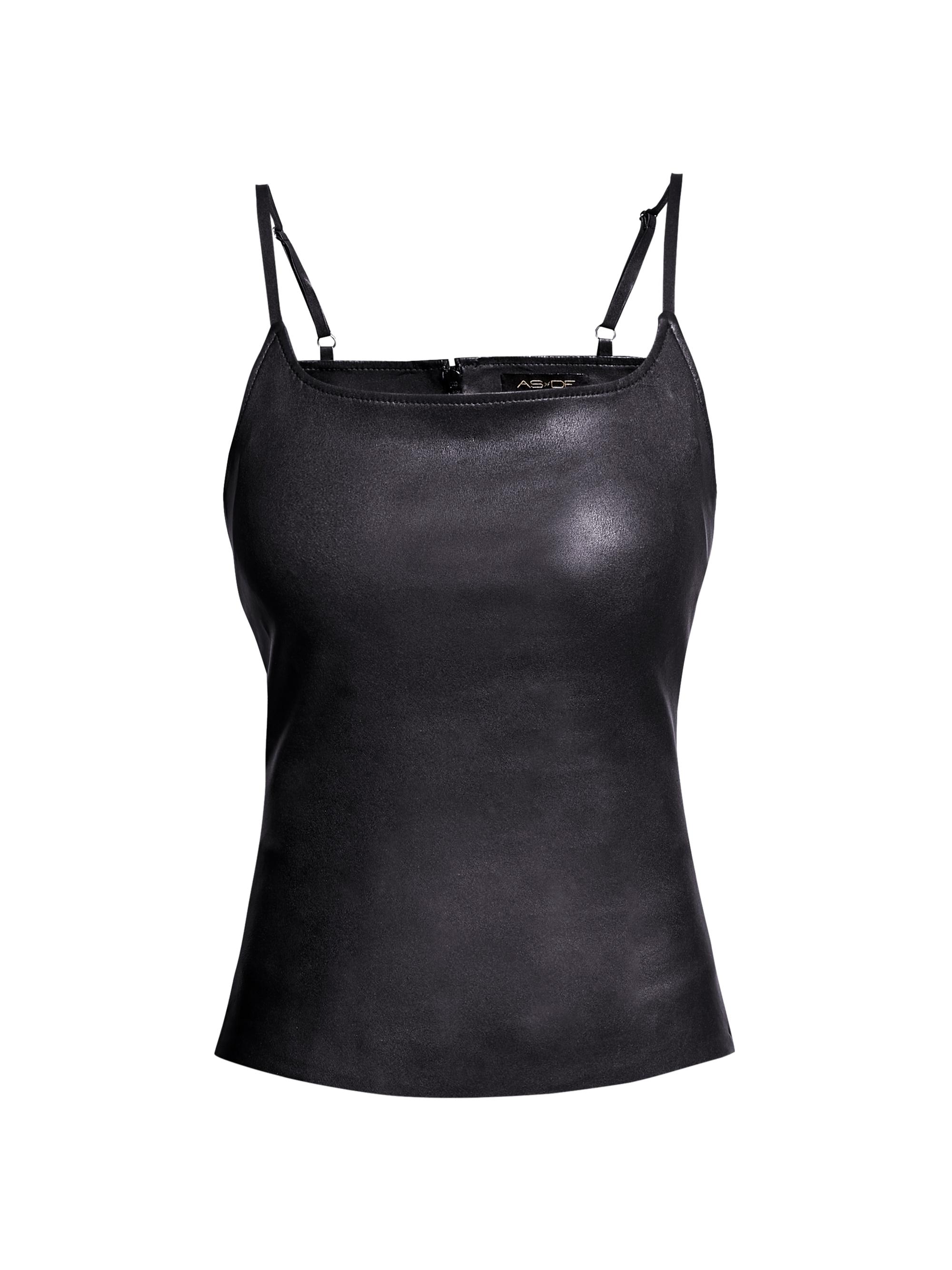 AS by DF Women's Memphis Stretch Leather Tank Top - Black