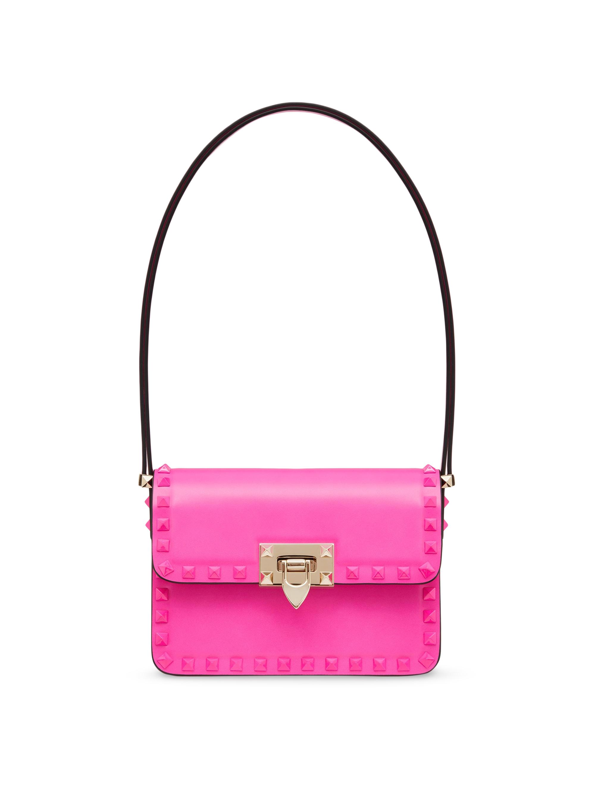 Valentino Garavani Women's  Rockstud23 Smooth Calfskin Shoulder Bag - Pink Pp