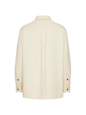 Valentino Garavani V-detail canvas shirt jacket - Red