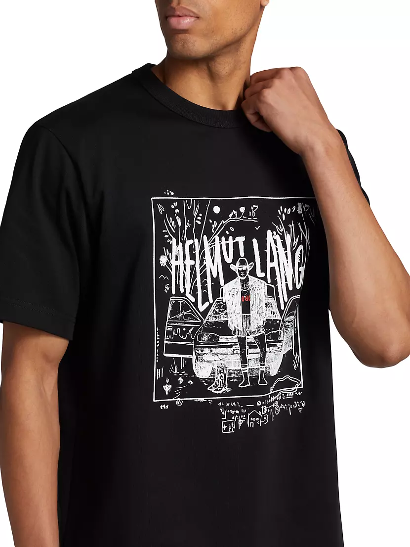 Shop Helmut T-Shirt 6 Crewneck Fifth Saks Avenue | Lang Capsule