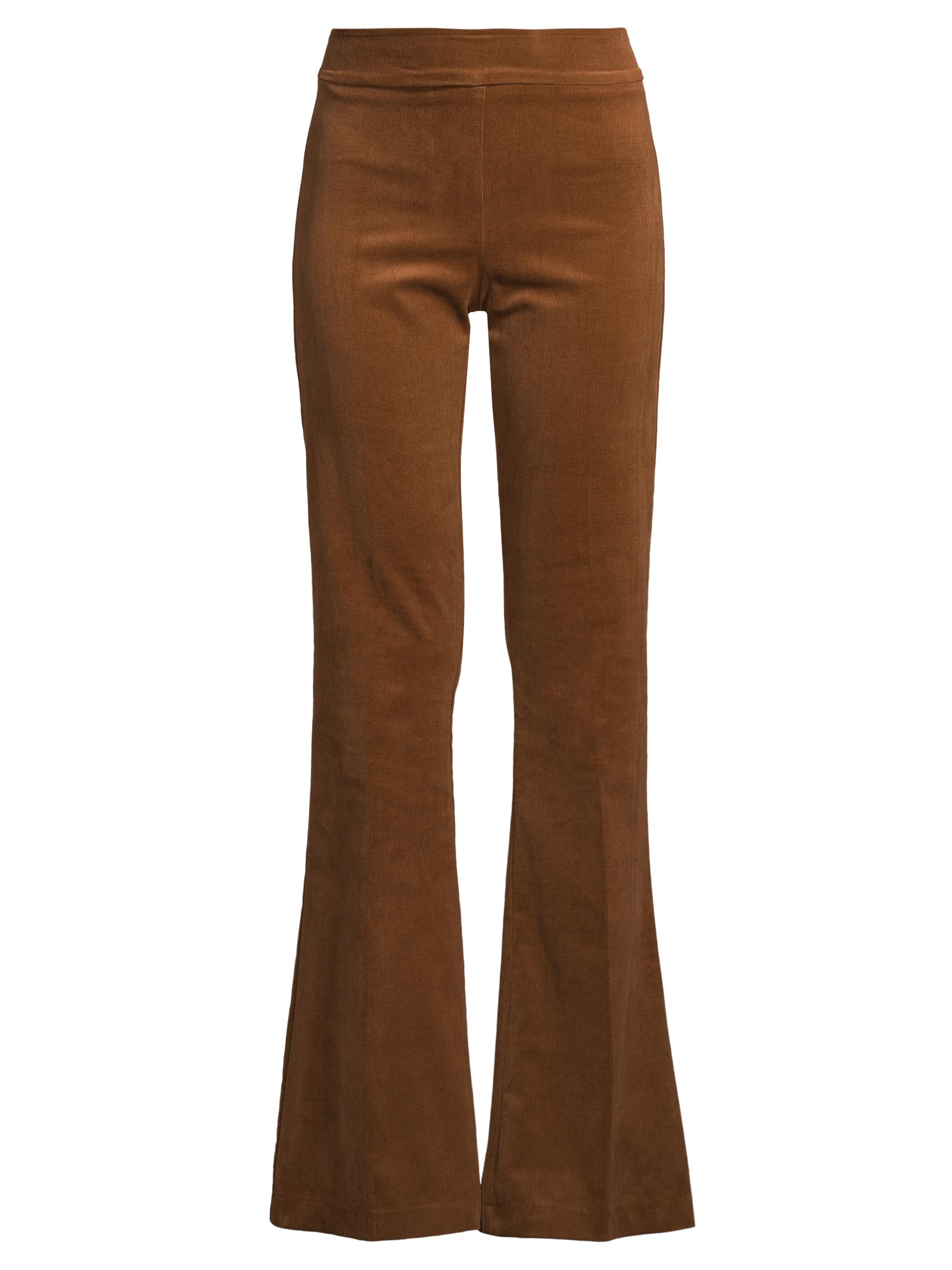 Avenue Montaigne Women's Bellini Corduroy Flare Pants - Cognac