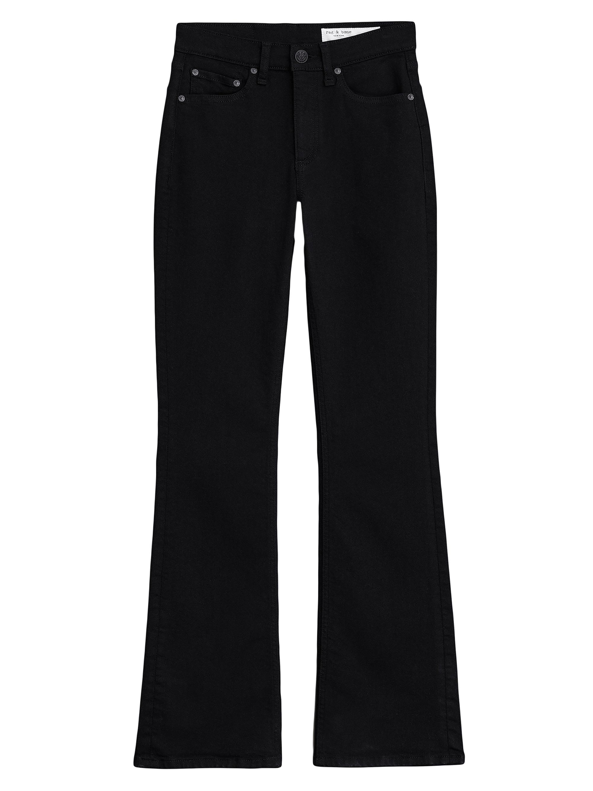 rag & bone Women's Peyton Mid-Rise Bootcut - Black