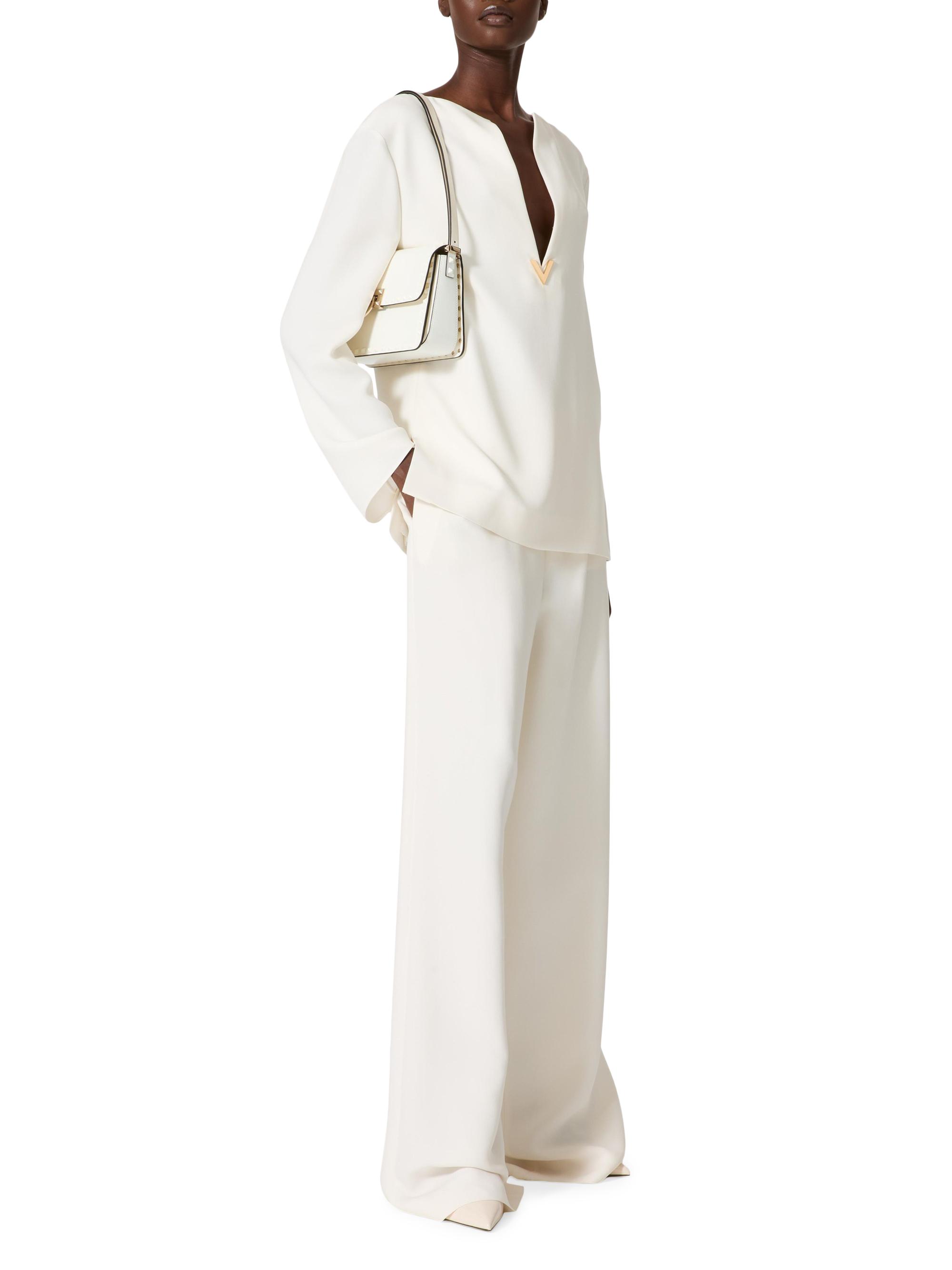 Shop Valentino Garavani Rockstud23 Smooth Calfskin Shoulder Bag  