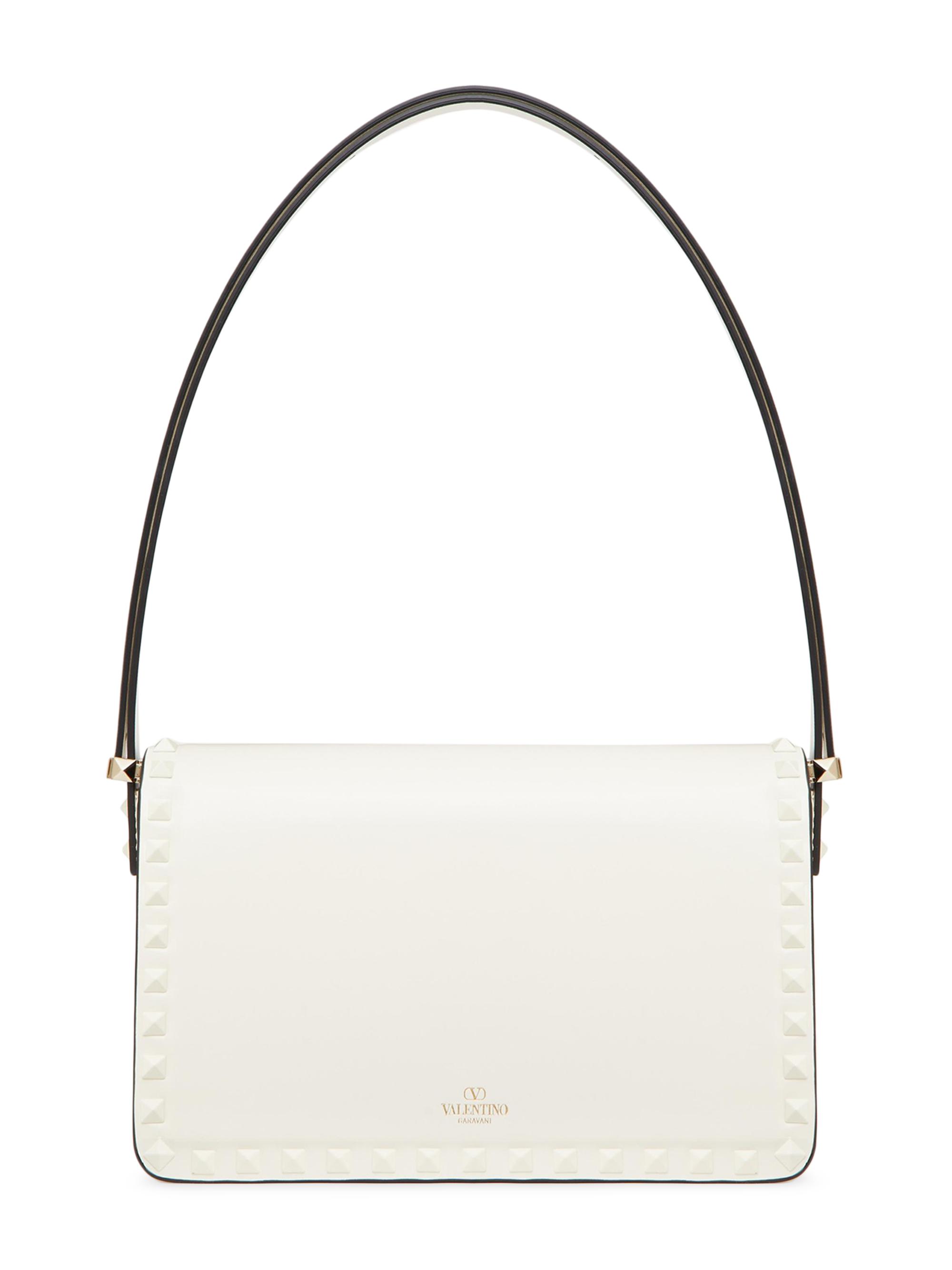 Shop Valentino Garavani Rockstud23 Smooth Calfskin Shoulder Bag  