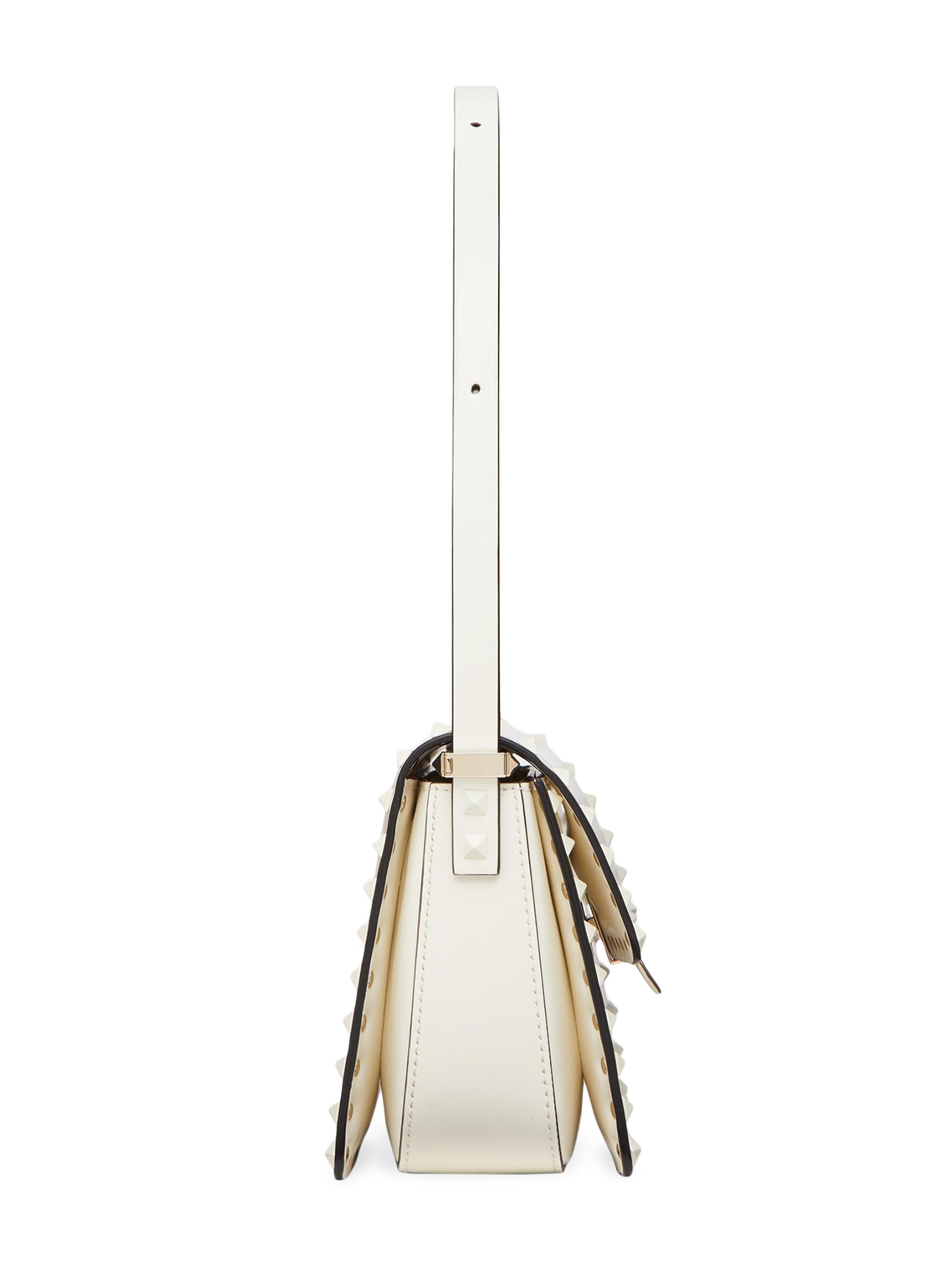 Shop Valentino Garavani Rockstud23 Smooth Calfskin Shoulder Bag  