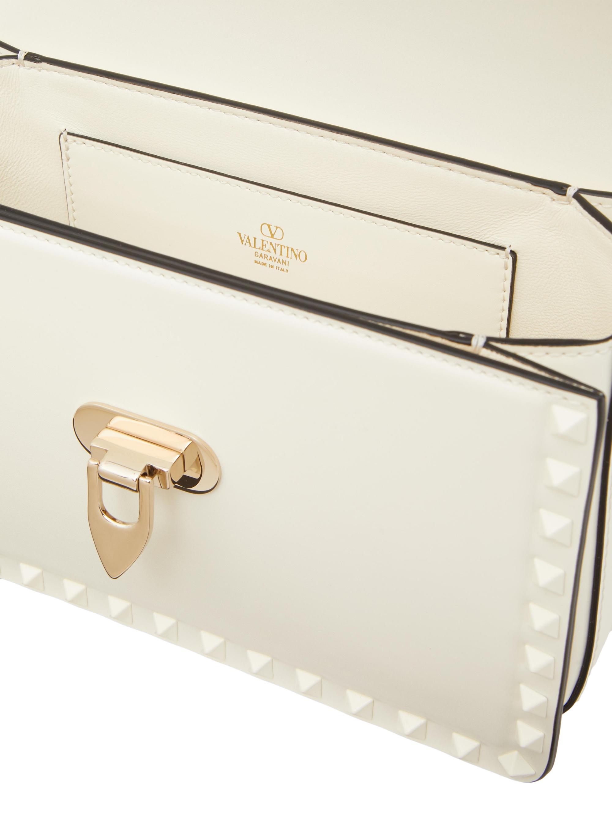 Shop Valentino Garavani Rockstud23 Smooth Calfskin Shoulder Bag  