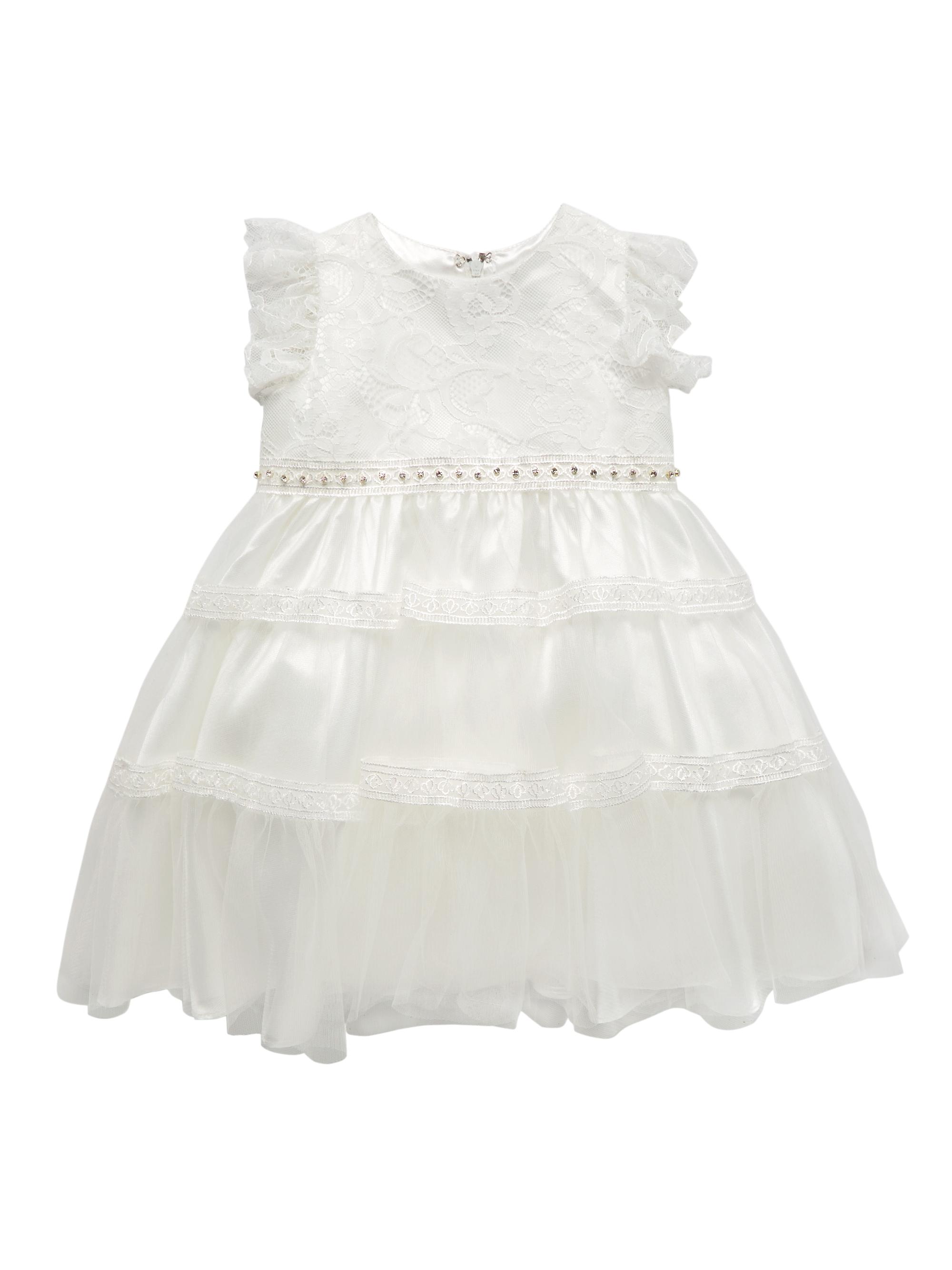 Joan Calabrese Baby Girl's & Little Girl's Embroidered Long-Sleeve Dress -