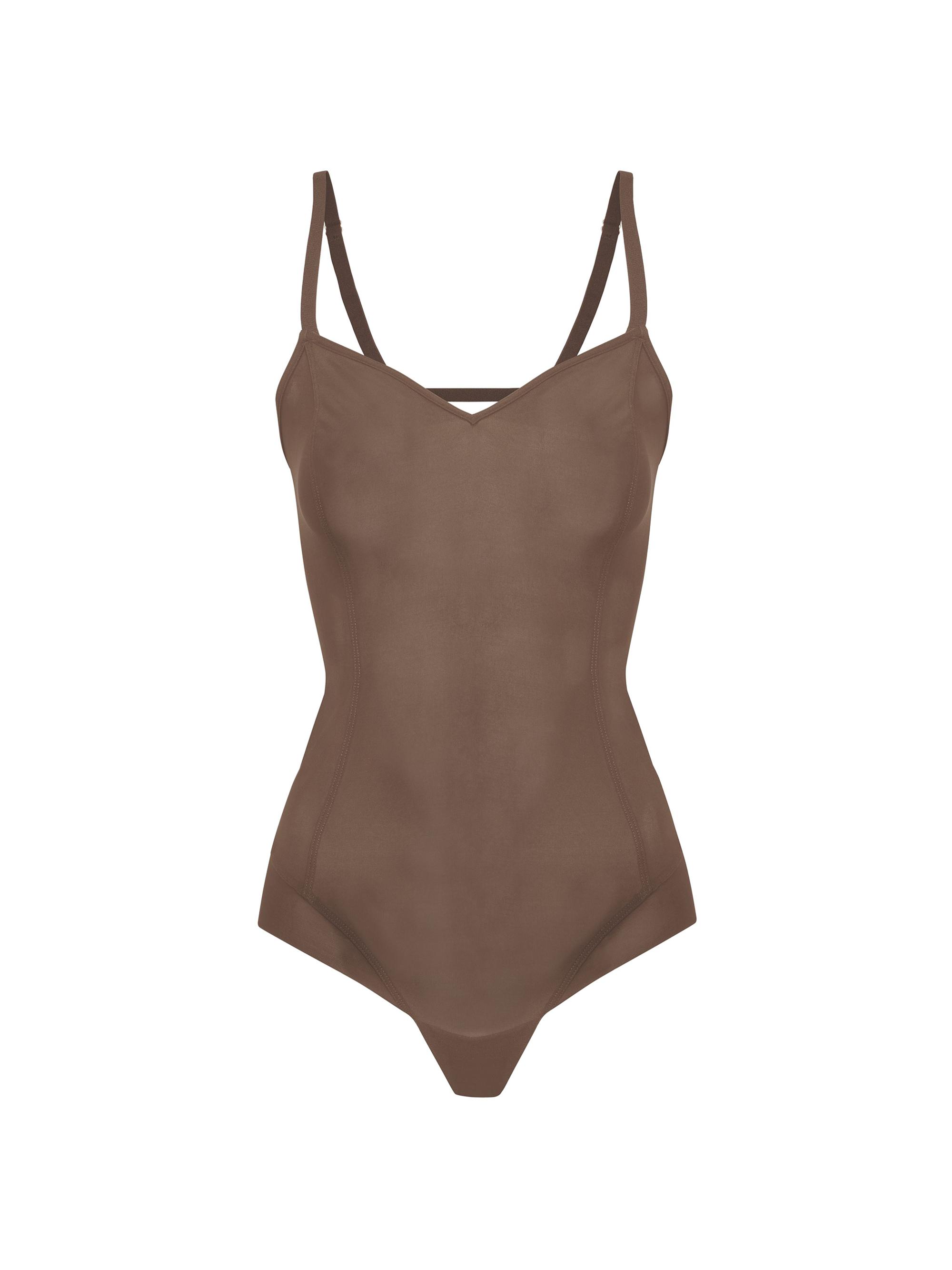 Item M6 Women's All Mesh Lowback Shape Bodysuit - Black