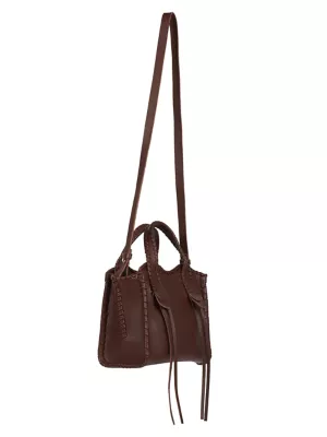 Small Mony Leather Top Handle Bag