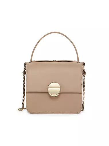 Small Penelope Leather Top-Handle Bag
