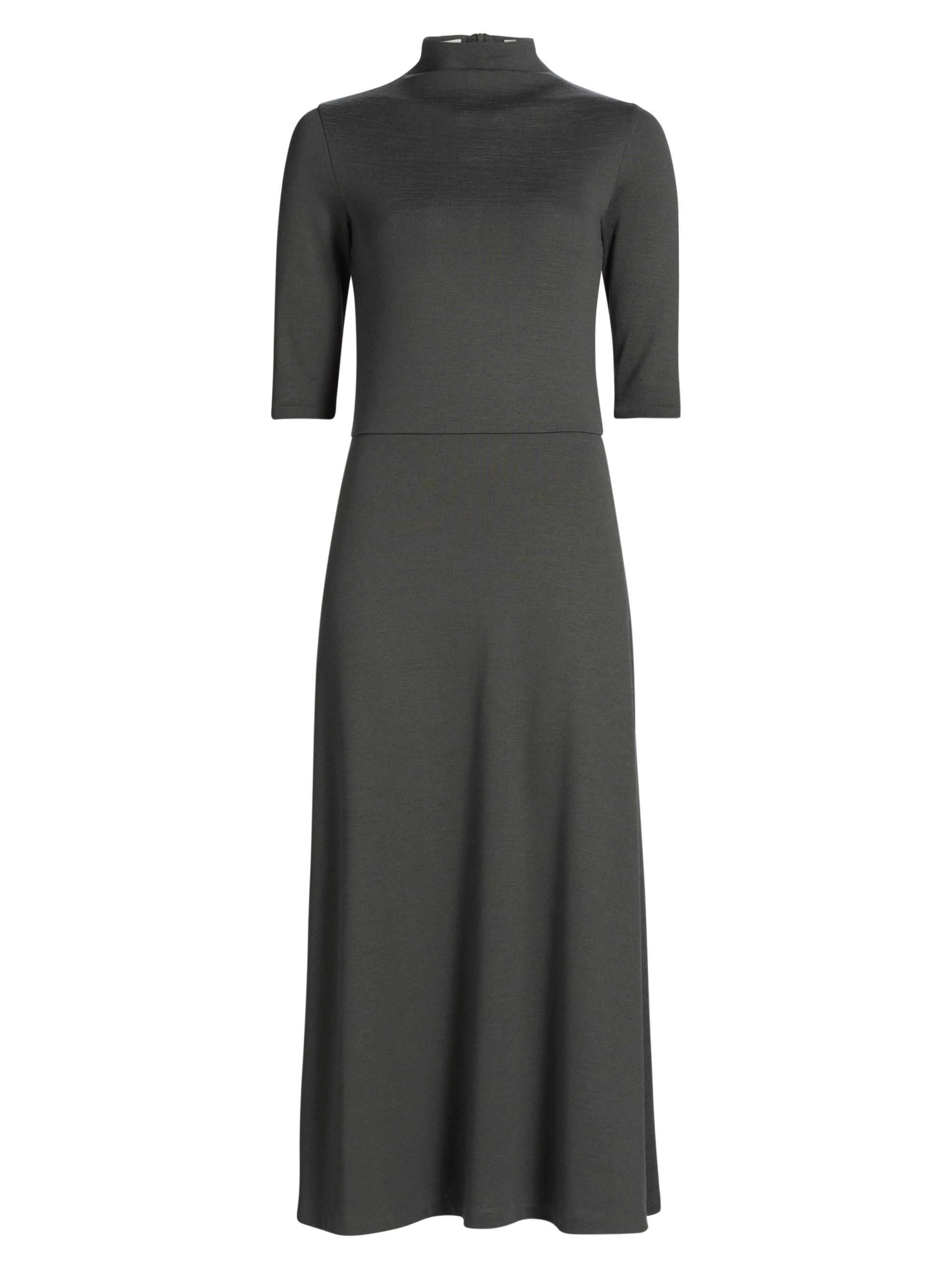 Vince Women's Turtleneck Knit Midi-Dress - Malachite