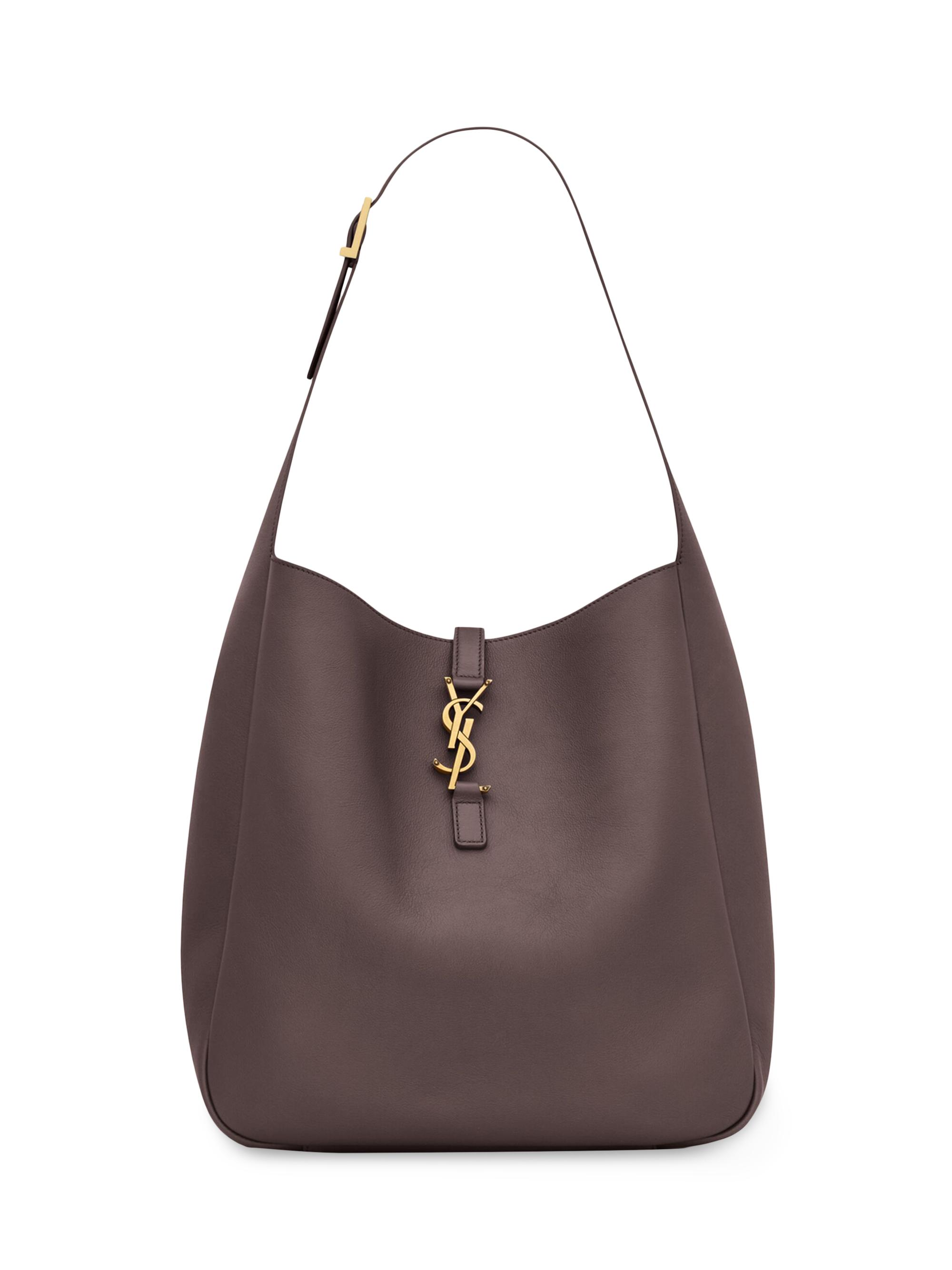 Saint Laurent Women's Le 5 à 7 Supple  Shoulder Bag in Smooth Leather - Brown
