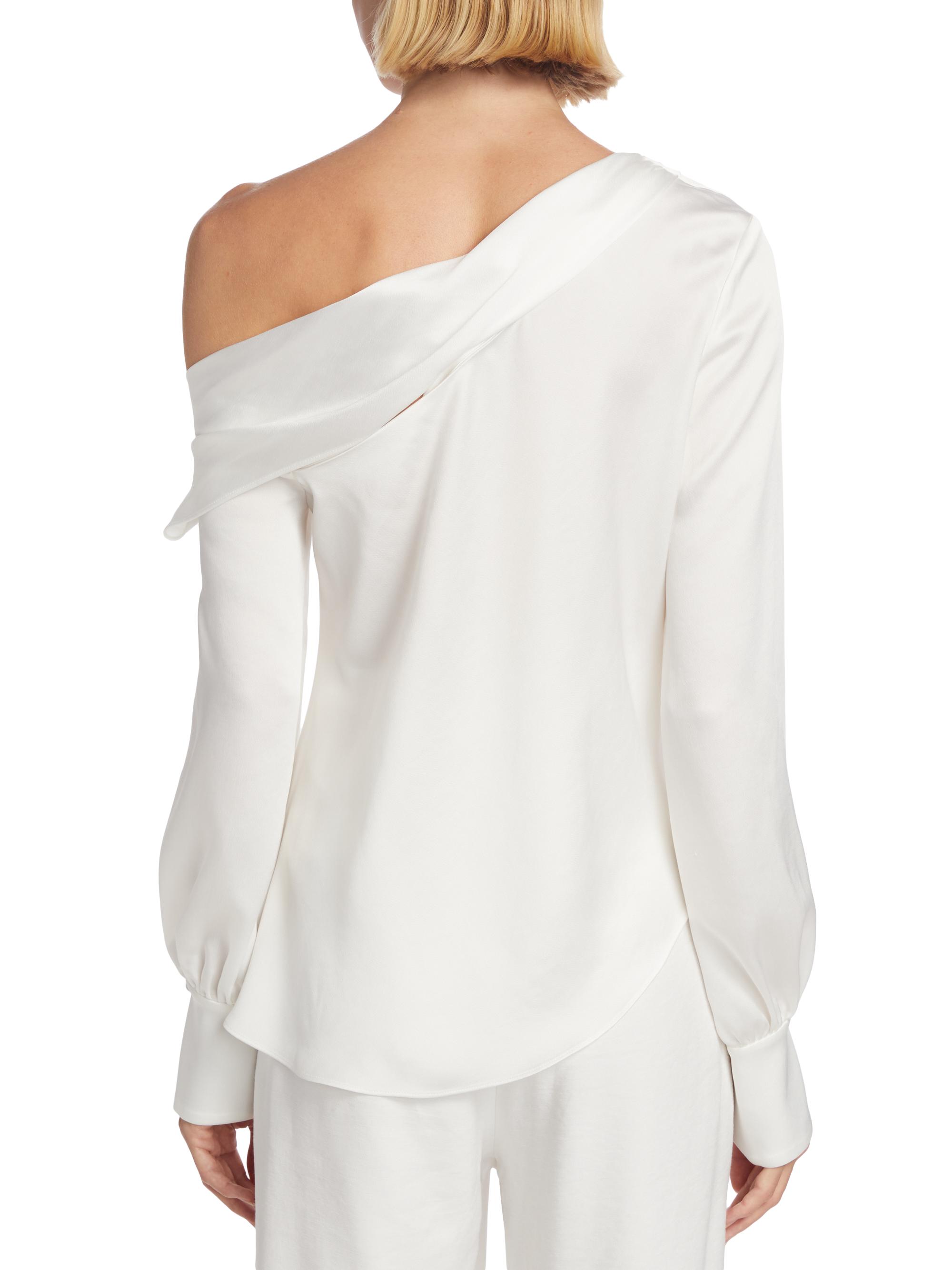 SIMKHAI Women's Alice Off-The-Shoulder Top - White | Thumbnail 5