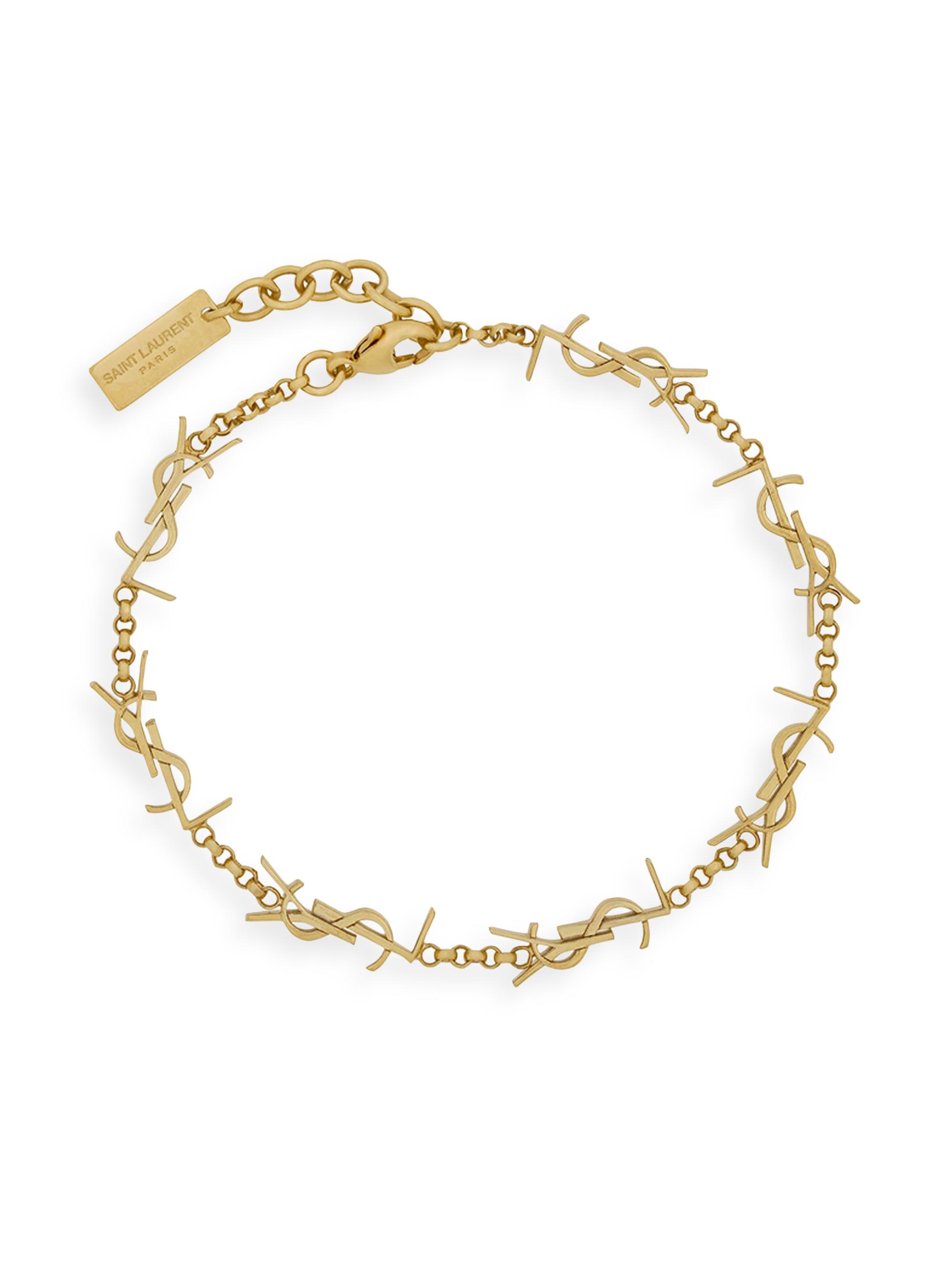 Saint Laurent Multi Cassandre Bracelet in Metal and