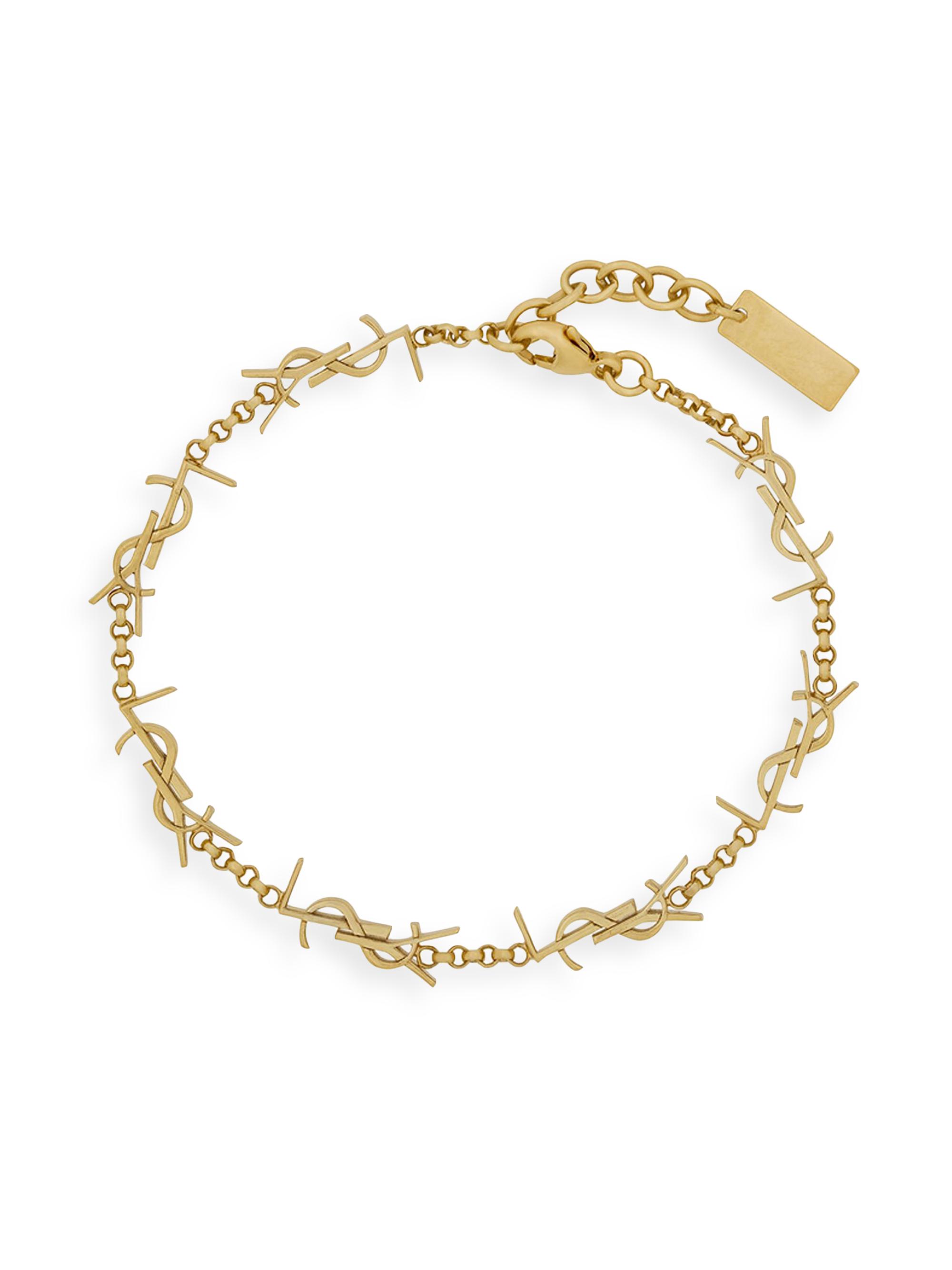 Saint Laurent Cassandre Chain Bracelet In Metal | Saks Fifth Avenue