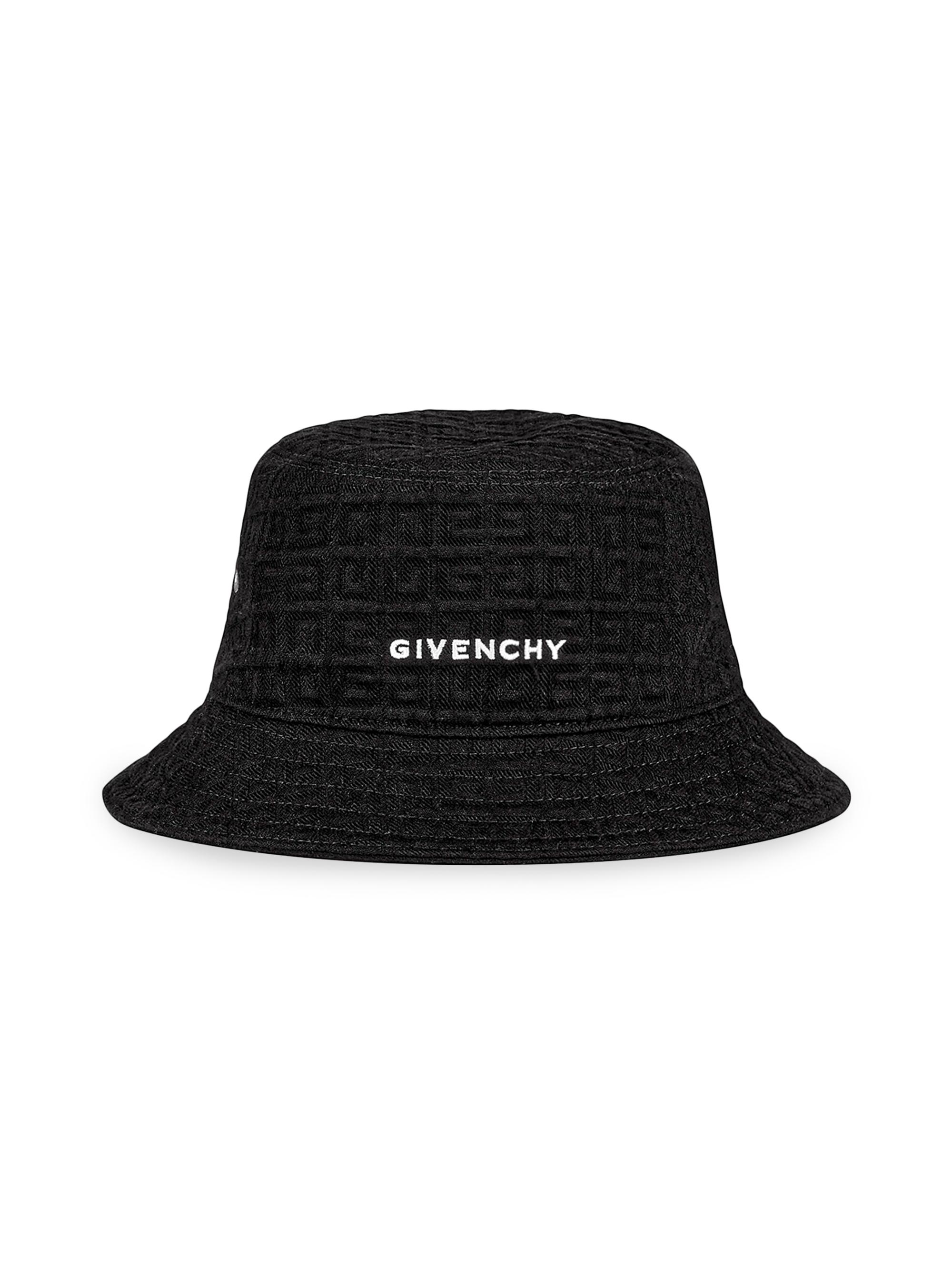 Givenchy Men's Bucket Hat In 4G Denim - Black
