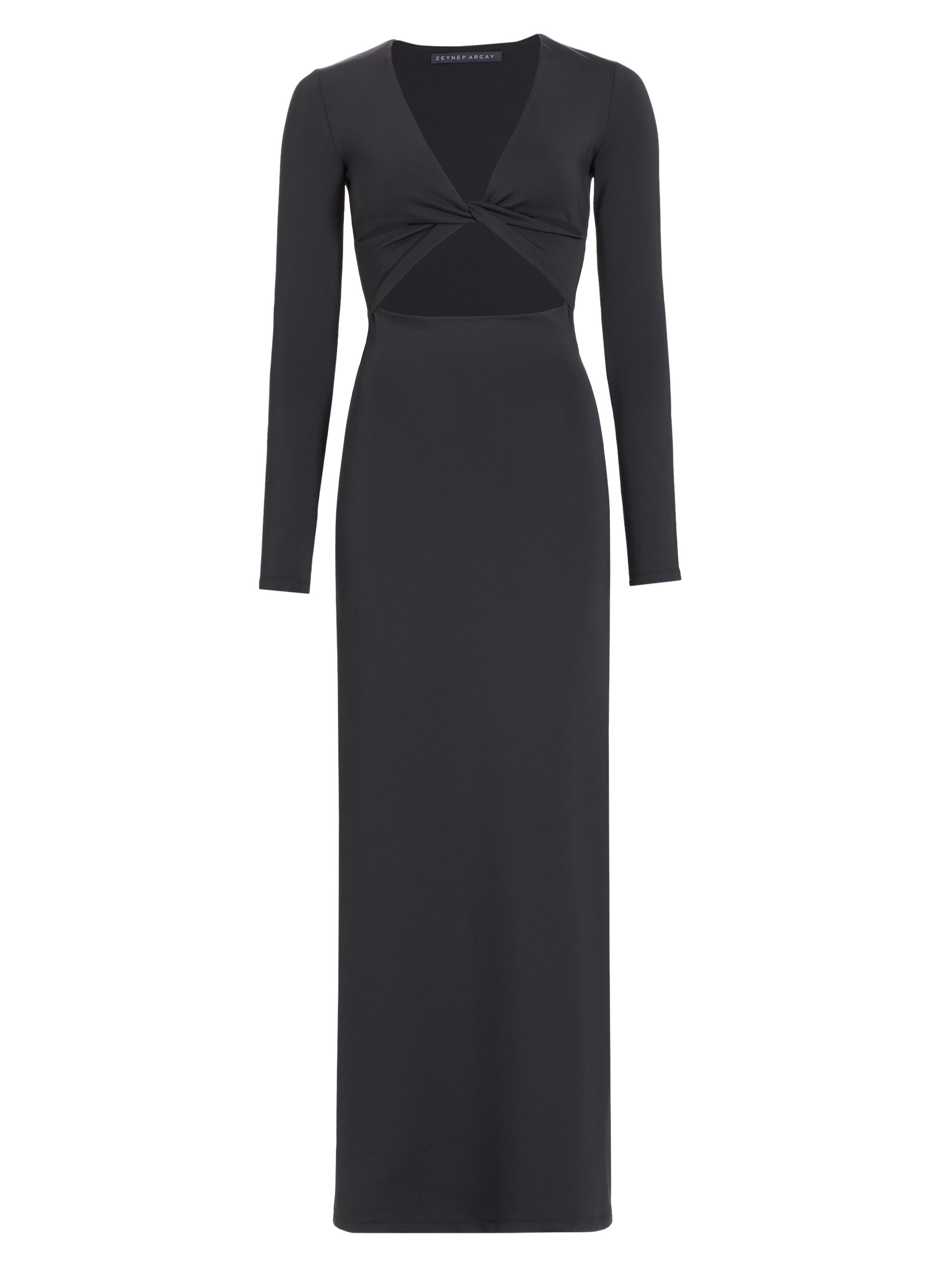 Zeynep Arçay Women's Cut-Out Scuba Maxi Dress - Black