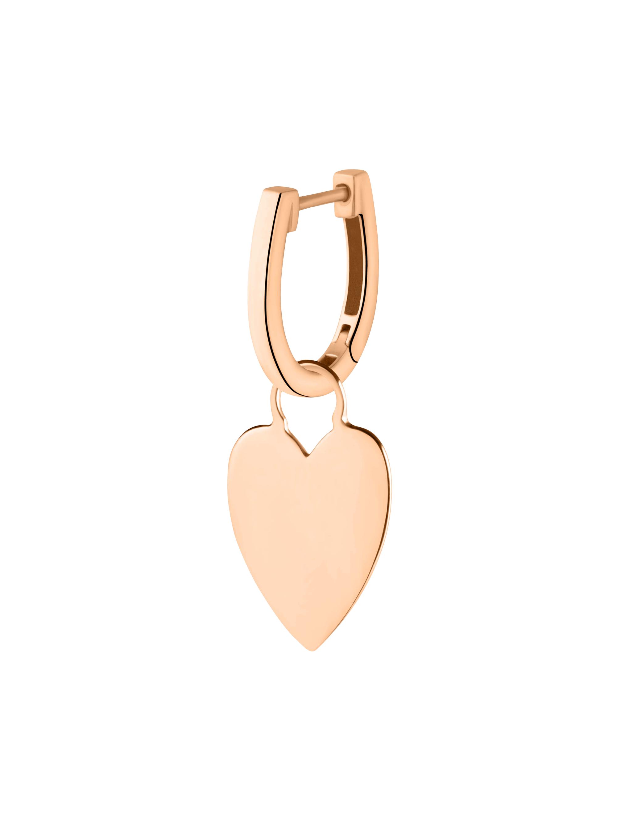 Ginette NY Women's Twenty Angele 18K Rose Gold Single Hoop Earring - Rose Gold