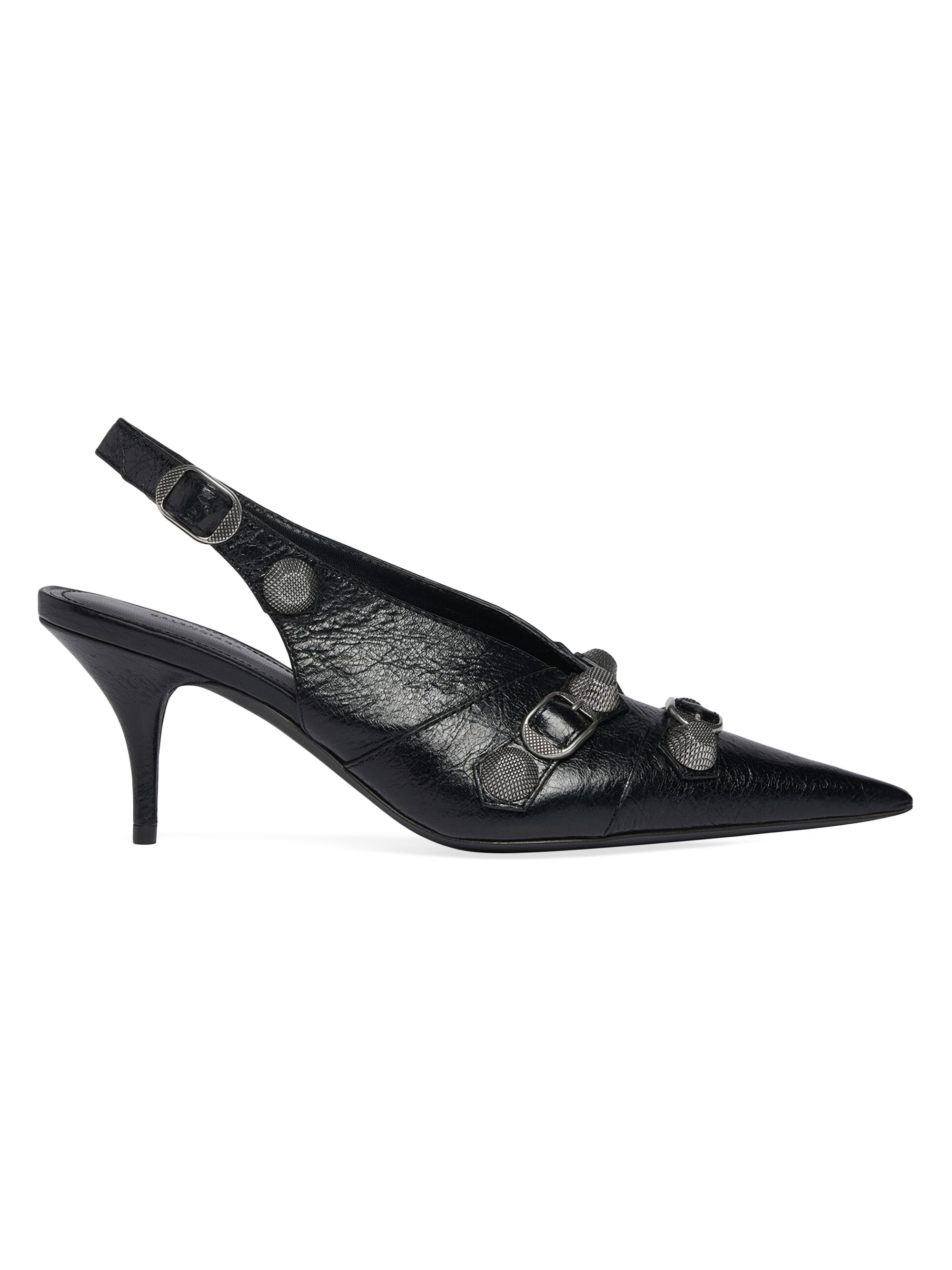 Balenciaga Women's Cagole Slingback 70mm Pumps - Black