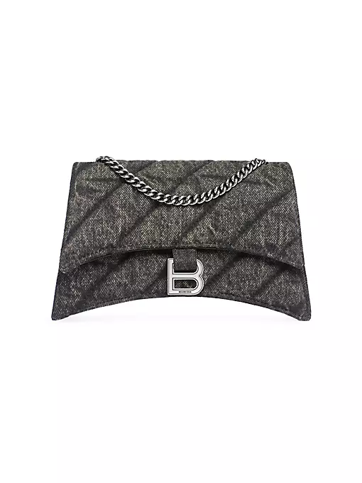 Balenciaga - Crush XS Chain Bag Quilted Denim