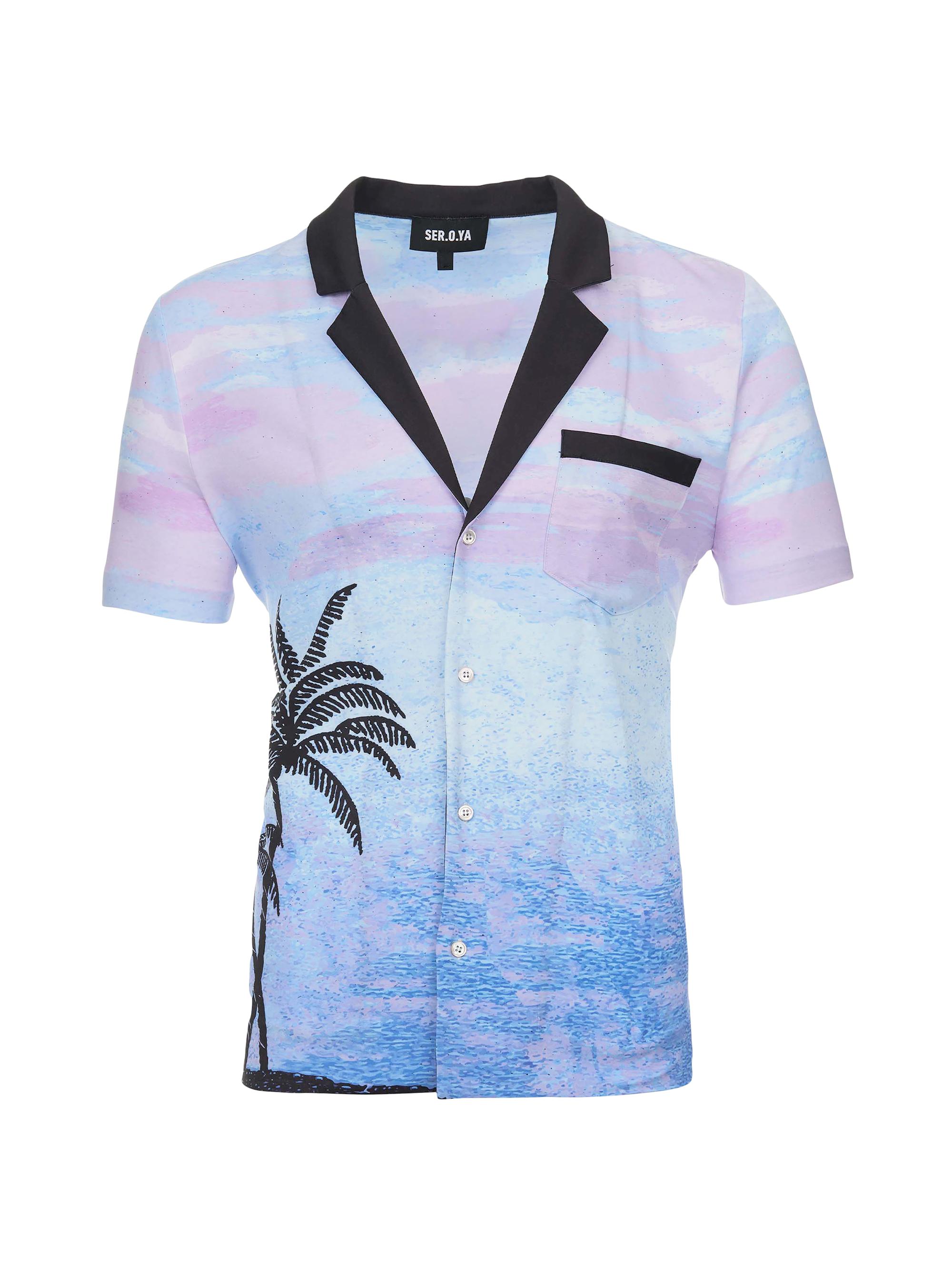 Ser.o.ya Men's Malibu Shirt - Sunrise Palm