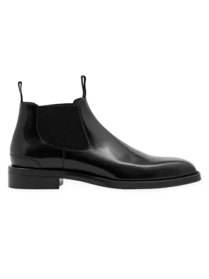 Burberry check-panel ankle boots - Black