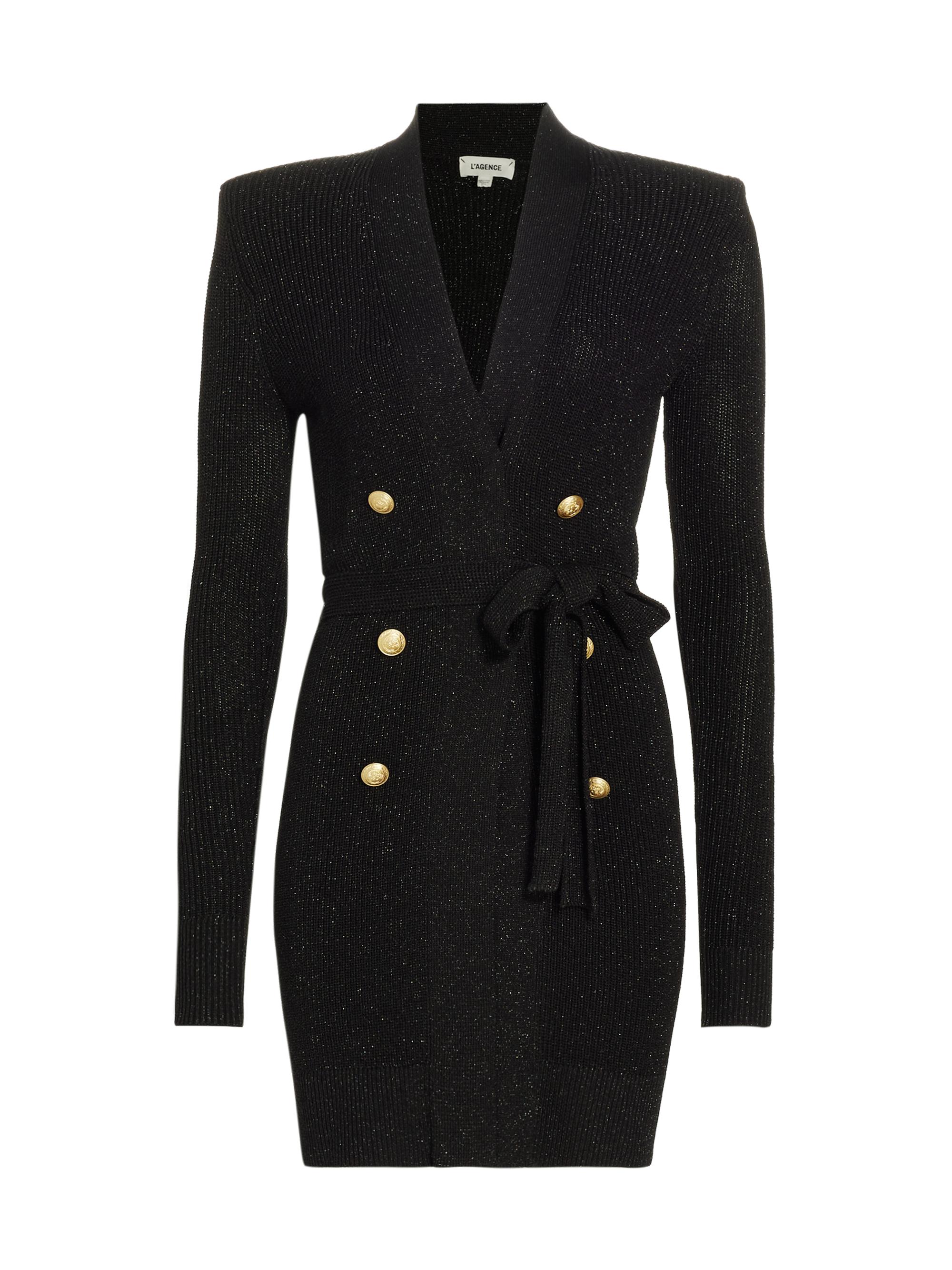 L'AGENCE Noe Double-Breasted Cardigan | Saks Fifth Avenue