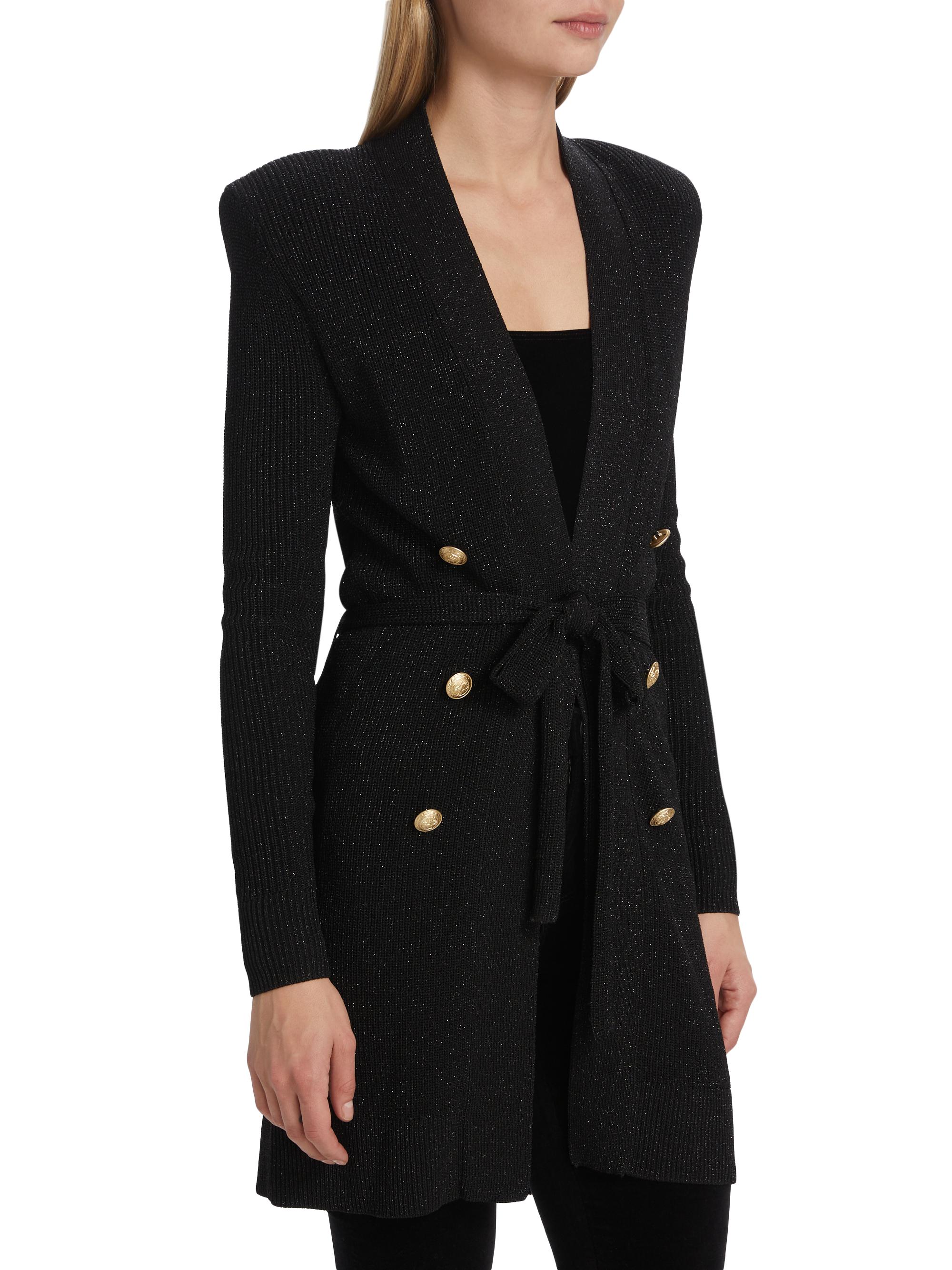 L'AGENCE Noe Double-Breasted Cardigan | Saks Fifth Avenue