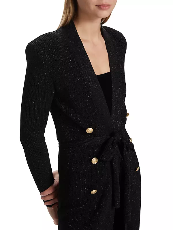 Shop L'AGENCE Noe Double-Breasted Cardigan | Saks Fifth Avenue