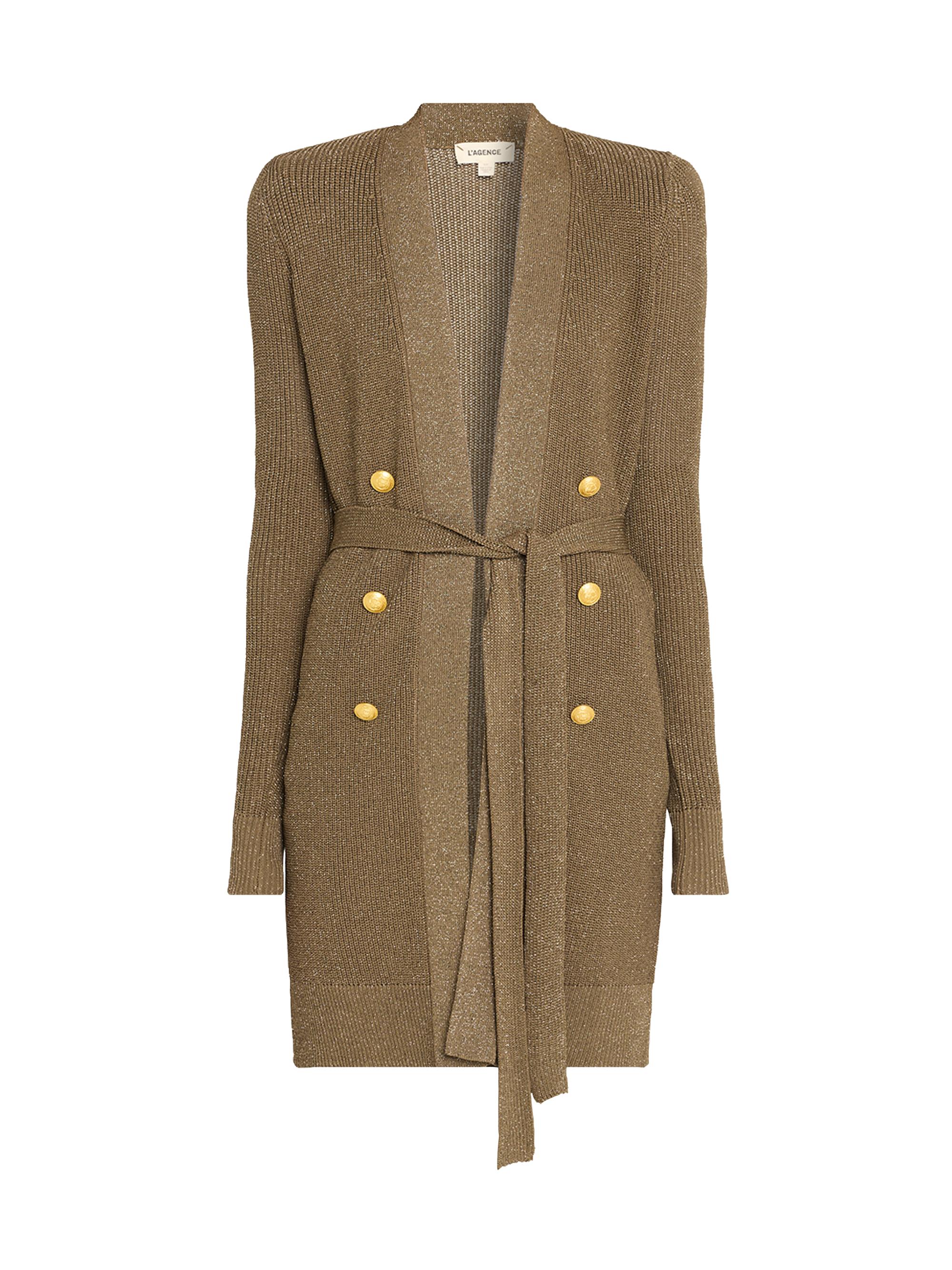 L'AGENCE Noe Double-Breasted Cardigan | Saks Fifth Avenue