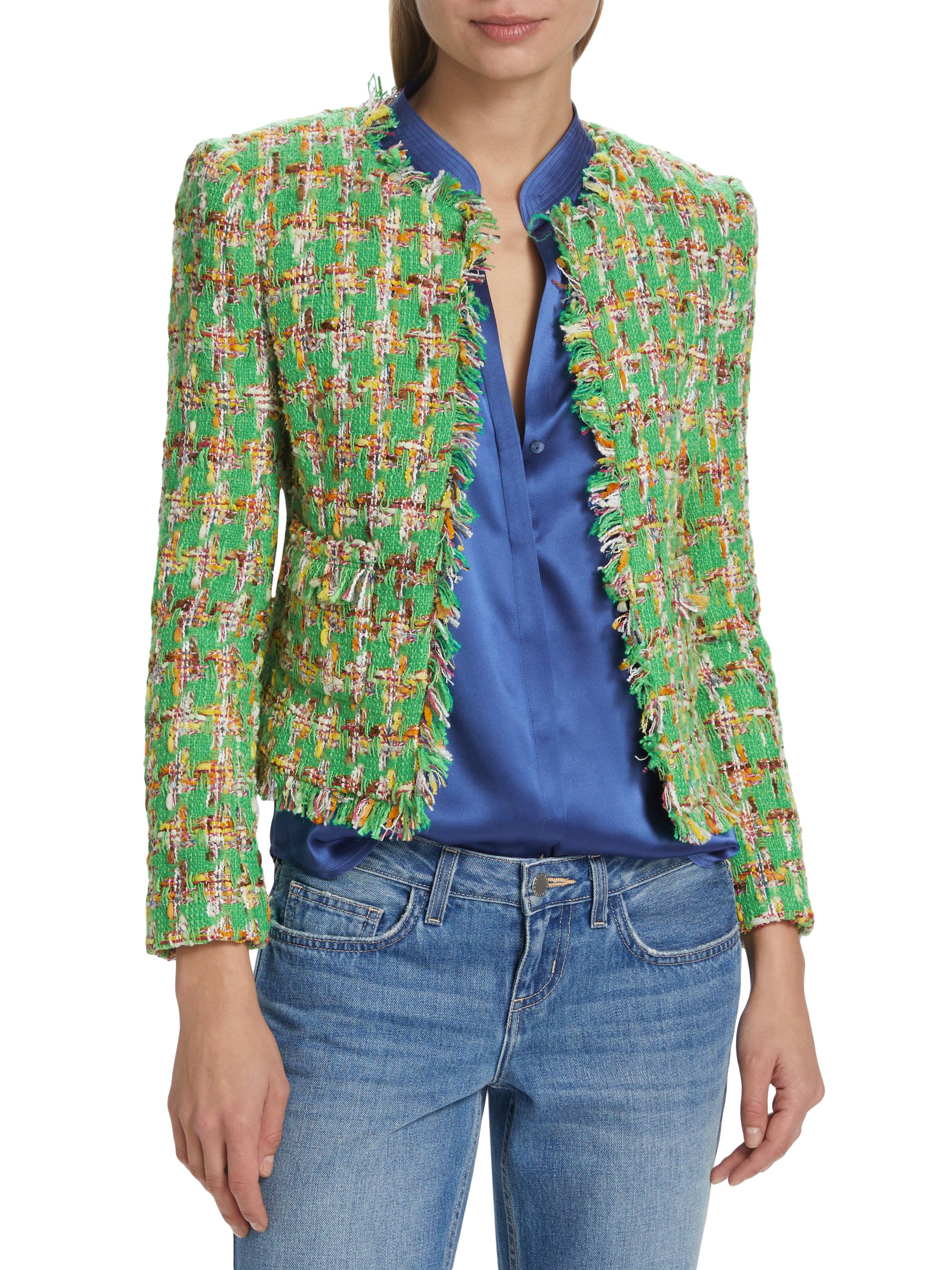 L'AGENCE Angelina Tweed Jacket | Saks Fifth Avenue
