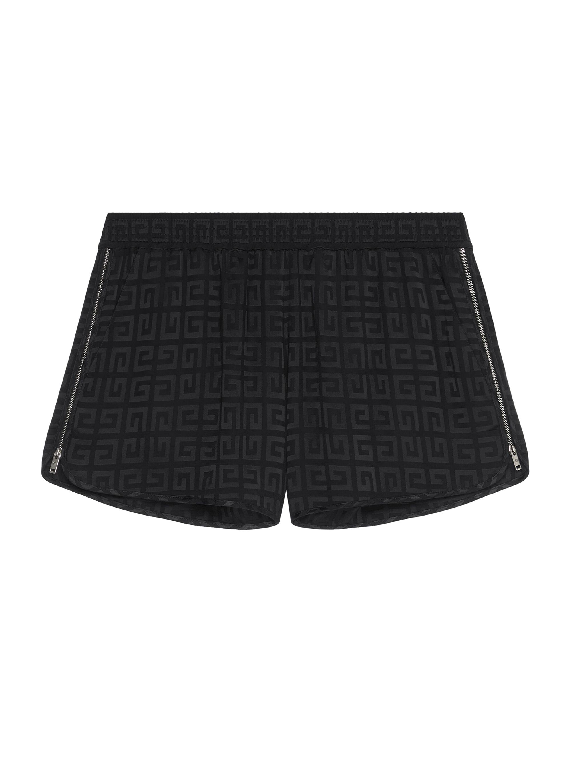 Givenchy Women's Shorts With Zips in G Jacquard - Black