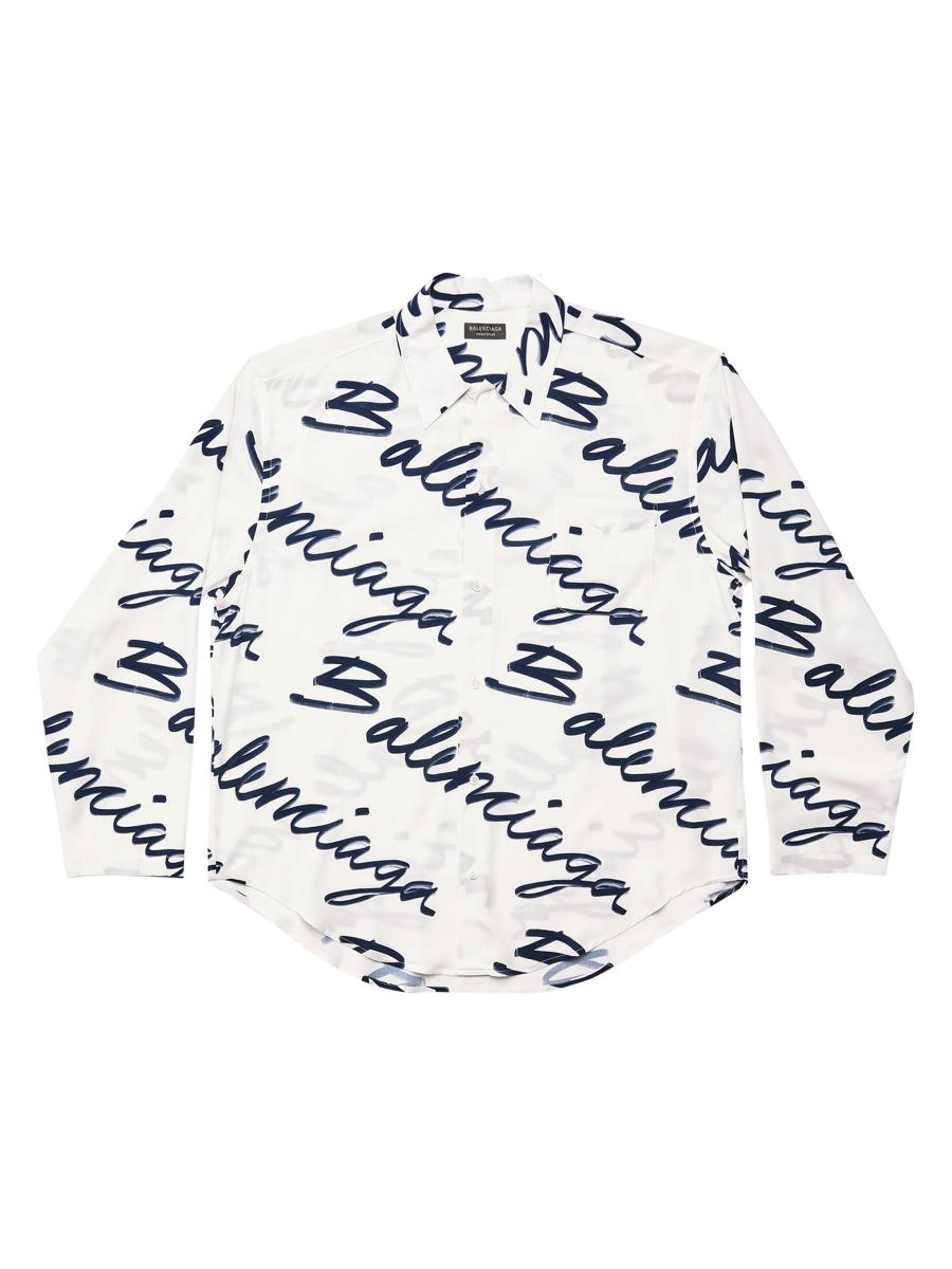 【関税＆送料込み】Balenciaga Nano Bb Medium Fit T-Shirt Balenciaga Nano Bb Medium Fit T-Shirt in Blue for Men | Lyst